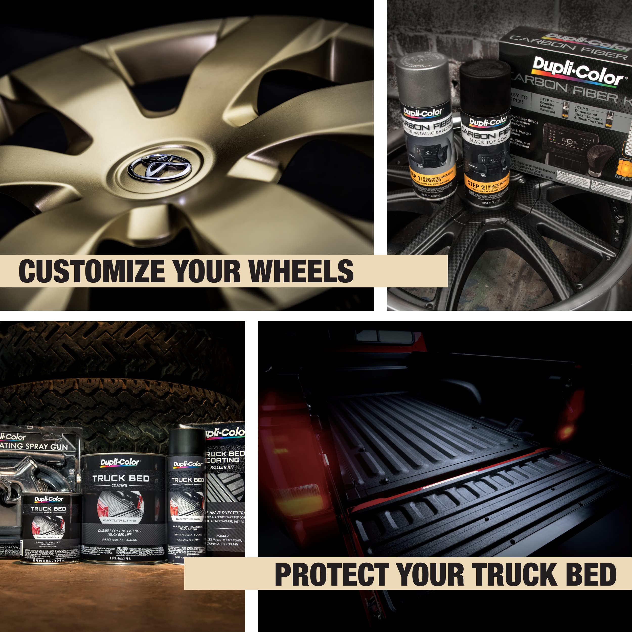 Dupli-Color Baa2010 Bed Armor Diy Truck Bed Liner - Black - 16.5 Oz. Aerosol Can