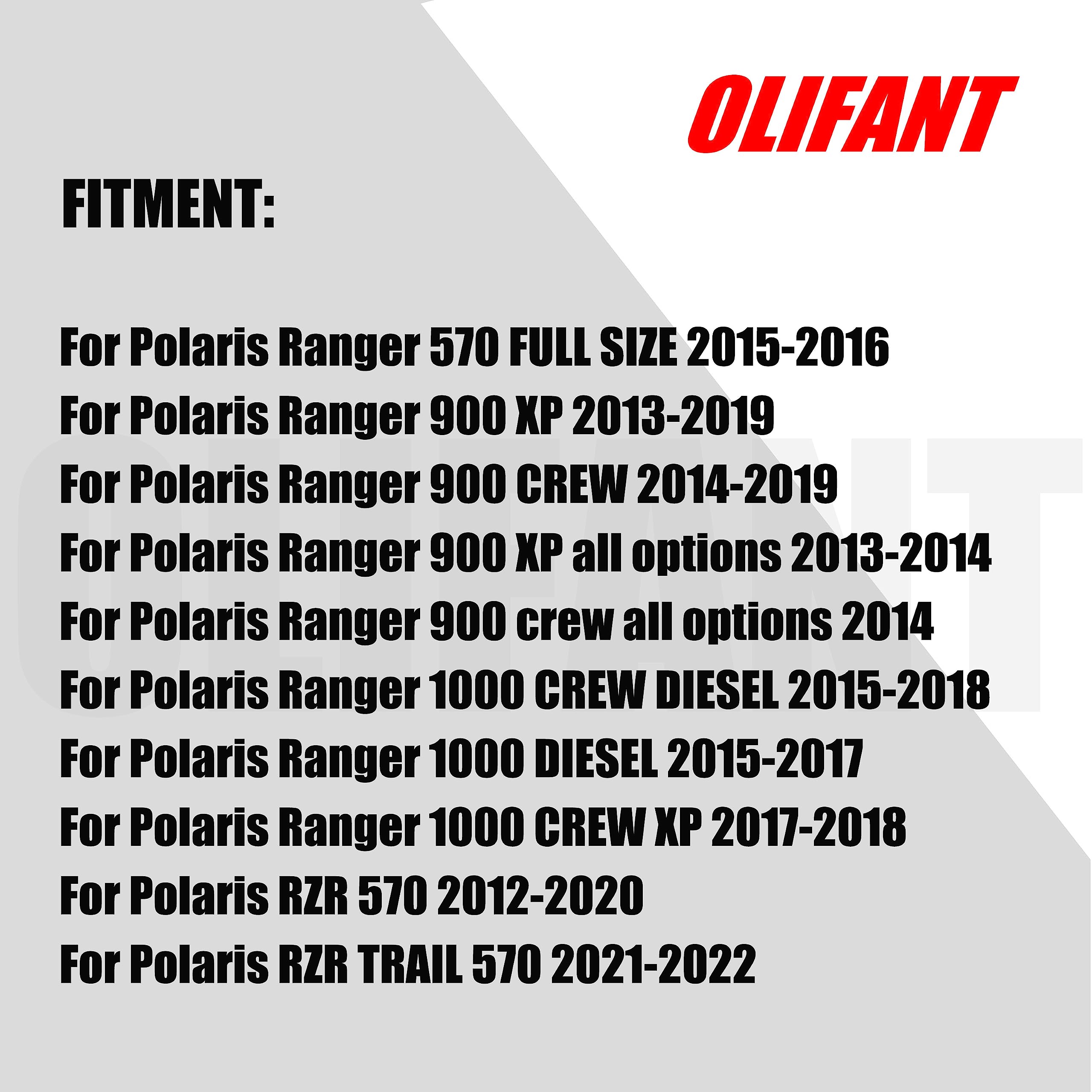 2Pcs Main Air Filters For Polaris Ranger 900 Xp 2013-2019/Rzr 570 2012-2020/Ranger 570 900 1000 Xp Crew Diesel(7081706)