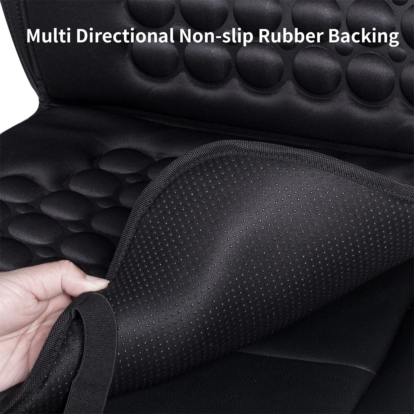 Fremont Auto Car Seat Cover Breathable Seat Protector- Made With Premium Polyester And Massage Magnet Bubble Cushion - Adjustabl