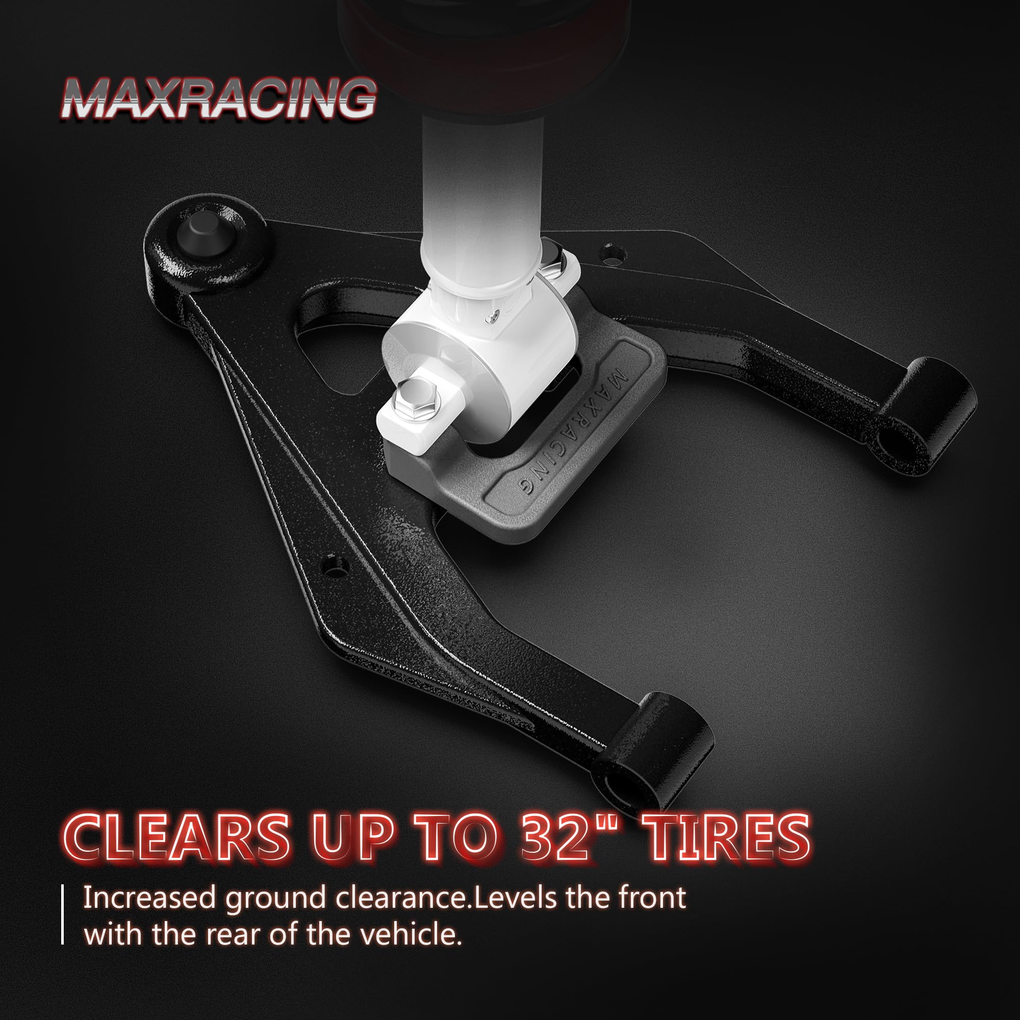 Maxracing 2' Front End Leveling Kit Compatible with 2007-2025 Chevy Avalanche Silverado Suburban 1500 Tahoe Sierra Yukon XL1500