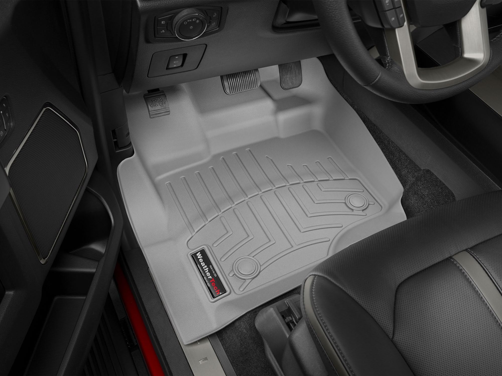 WeatherTech Custom Fit FloorLiners for Nissan Frontier - 1st Row (4417051), Black