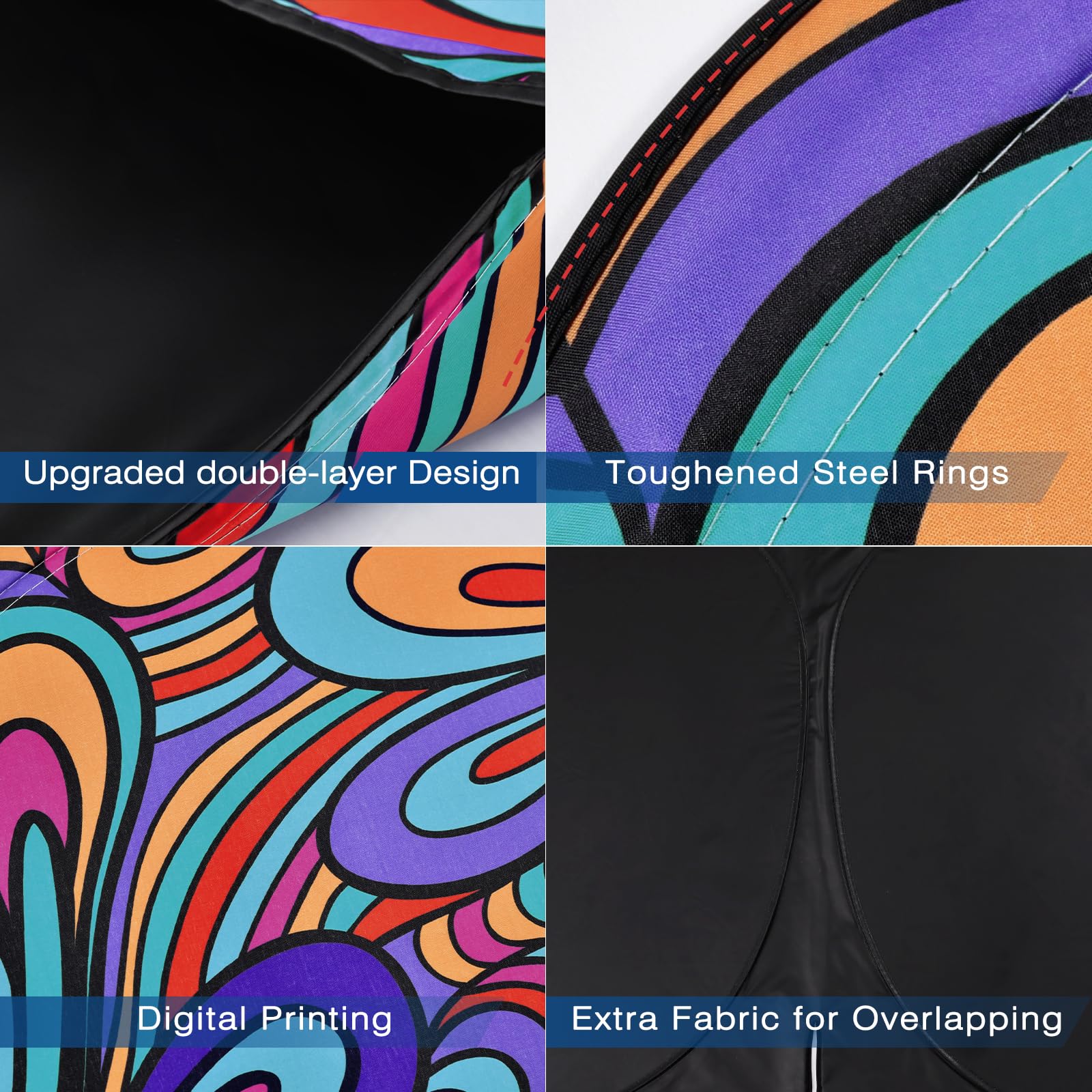 Windshield Sun Shade - Car Sun Shade Windshield, Reflector Sunshade Offers Ultimate Sun Protection For Hatchback, Truck, Suv, Mp