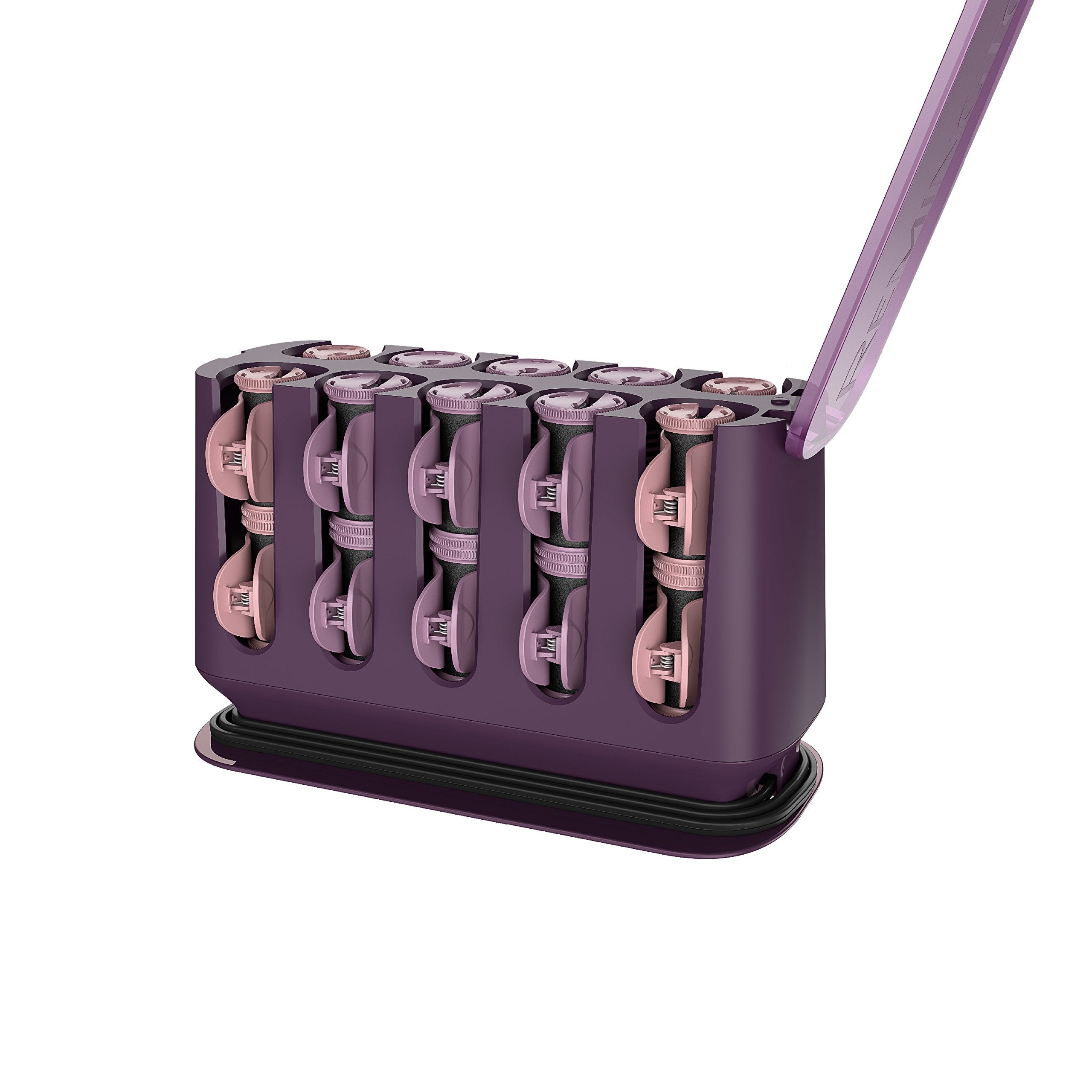 REMINGTON Pro Hair Setter with Thermaluxe Advanced Thermal Technology  20 Electric Hot Rollers  8 Medium (1) & 12 Large (1 )  Purple-New