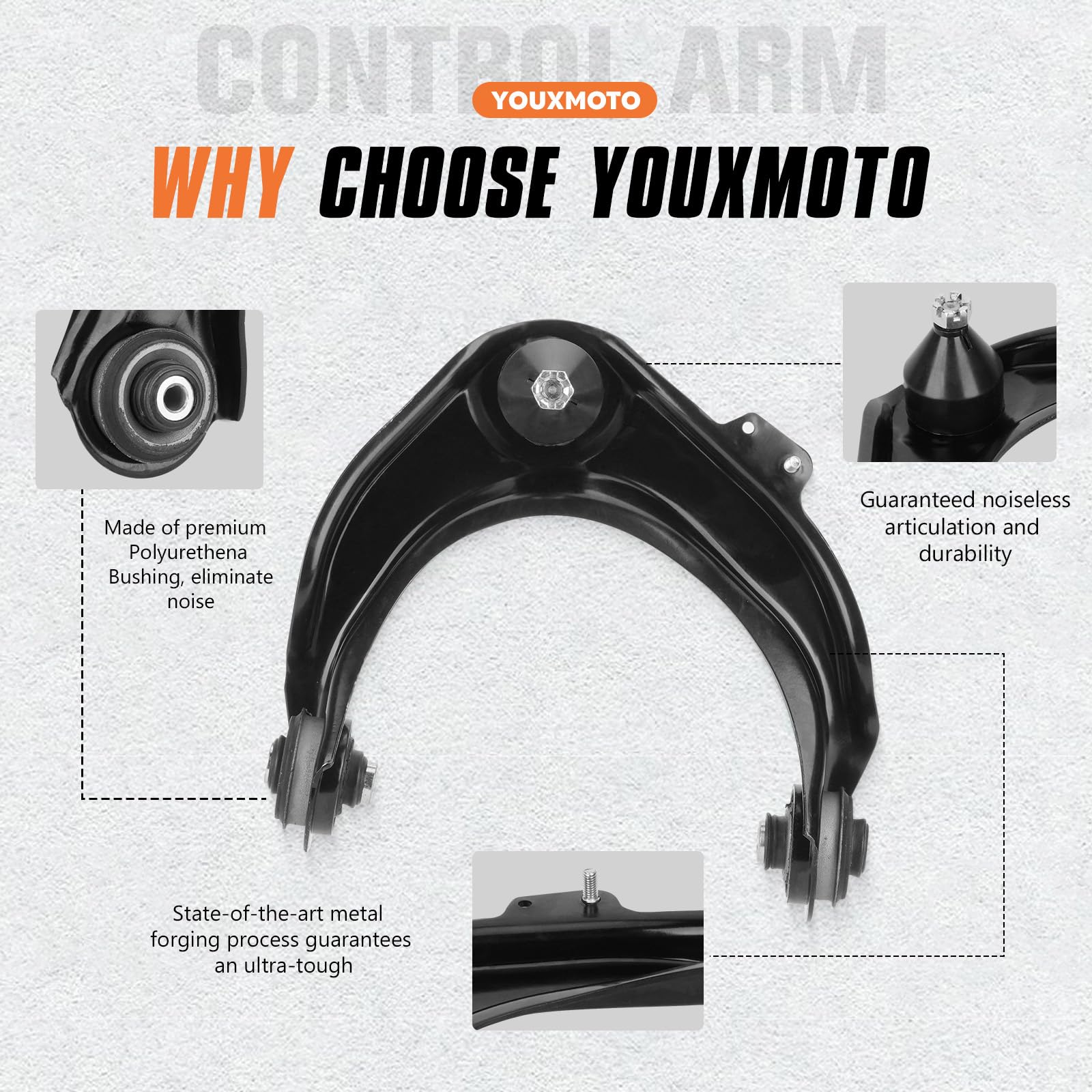 Front Upper Driver Passenger Side Control Arms Suspension Kits Fits For Acura Cl 2001-2003, Tl 1999-2003, For Honda Accord 1998-