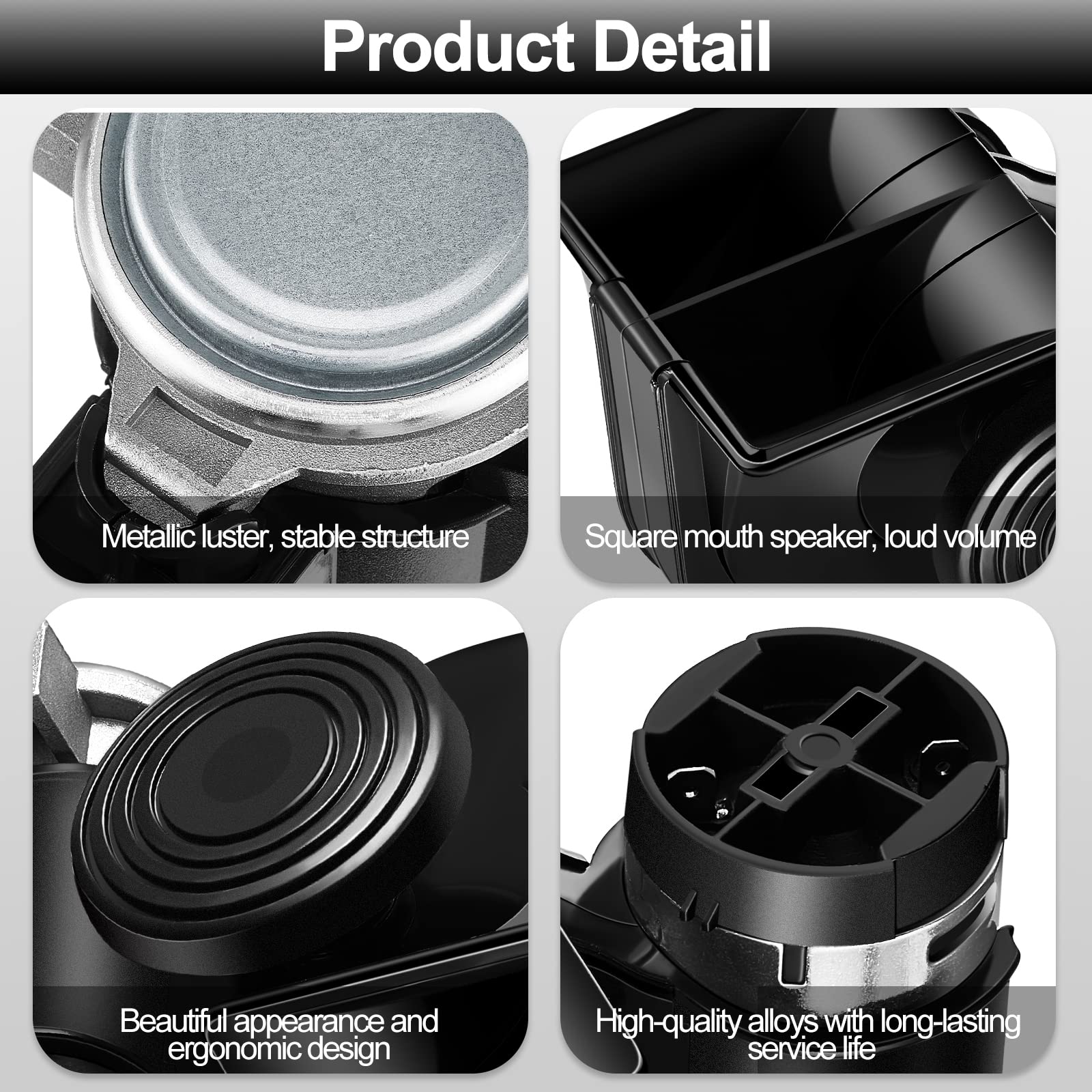 2 Pack Train Horn for Car Truck 12V 150db Loud Electric Snail Air Horn Kit with Relay Harness for Vehicles Motorcycle Boat Ship(