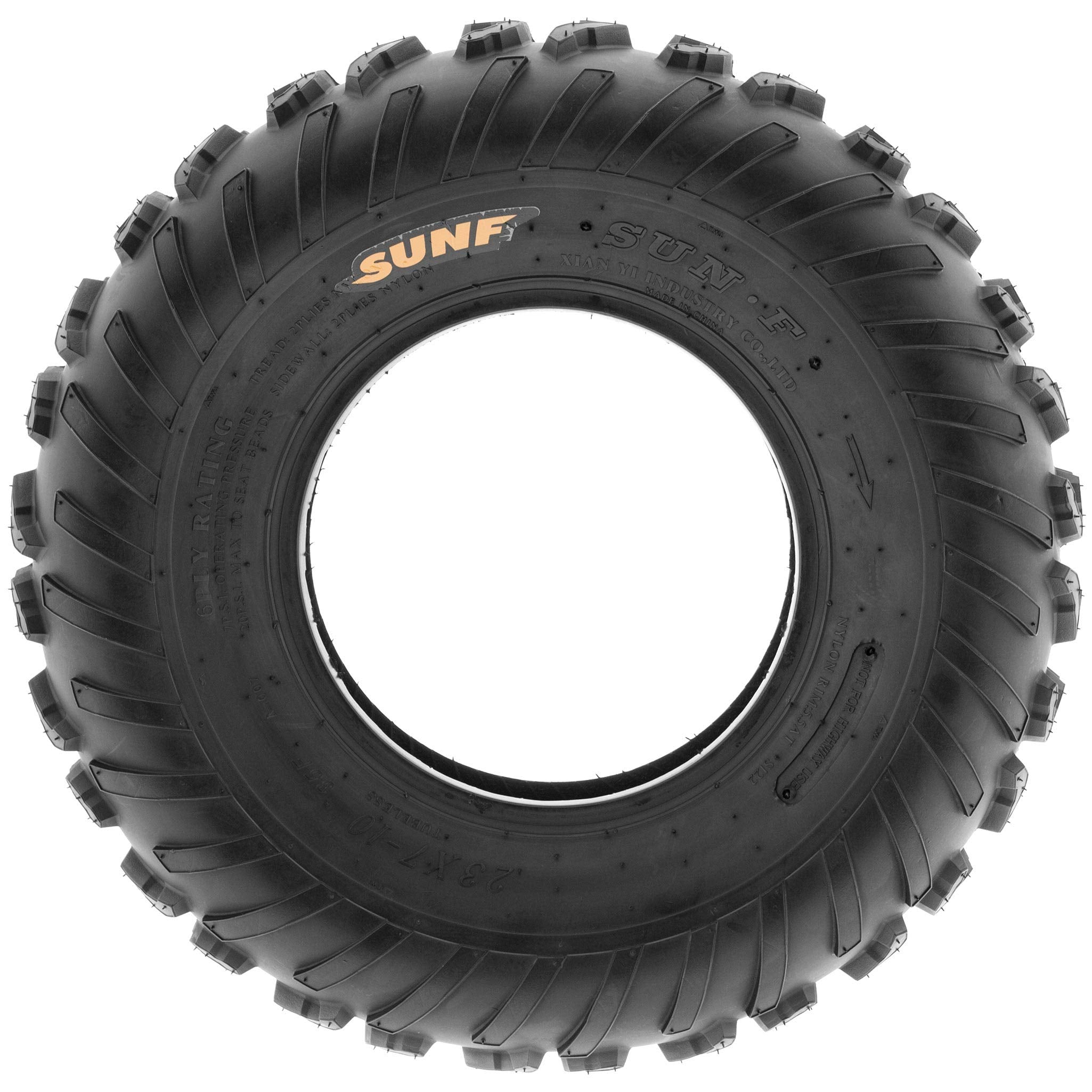 Pair of 2 SunF A007 23x7-10 ATV UTV Sport-Performance Tires, 6 PR, Tubeless