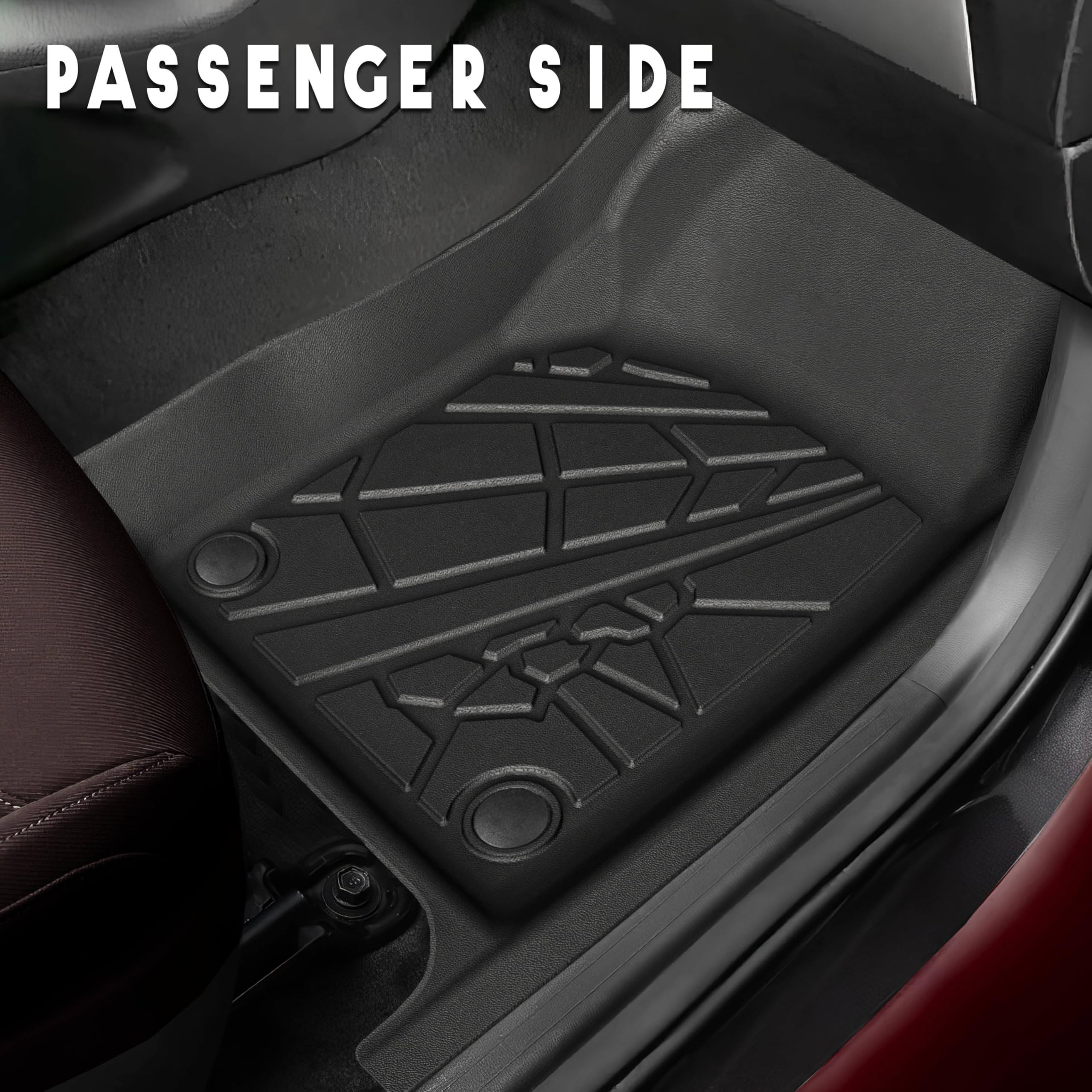 Floor Mats & Cargo Liner Fit For 2016-2021 Jeep Grand Cherokee / 2022 Jeep Grand Cherokee Wk2 (5-Seater), Tpe Rubber Floor Liner