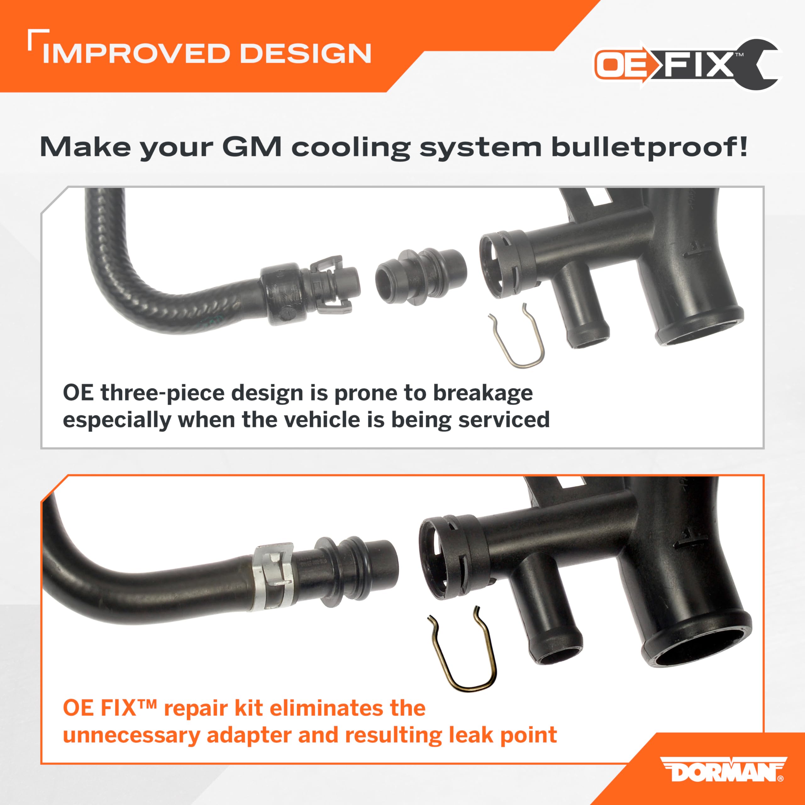 Dorman 626-609 Engine Coolant Overflow Hose Compatible With Select Chevrolet Models (Oe Fix)