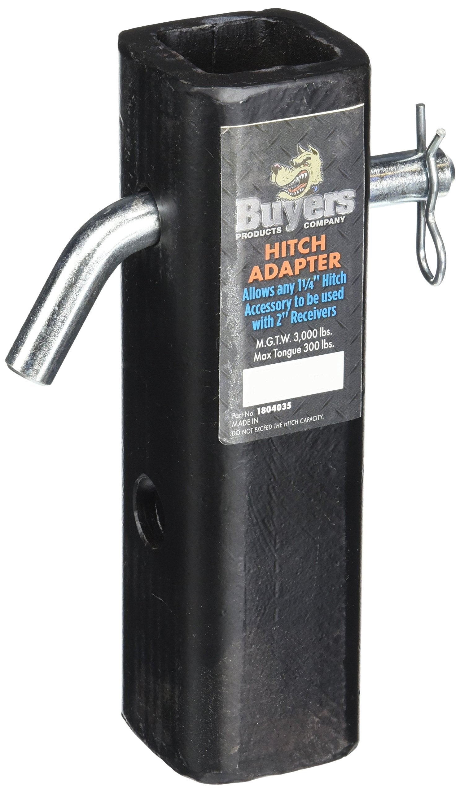 Buyers Products 1804035 2 To 1-1/4 Hitch Adapter