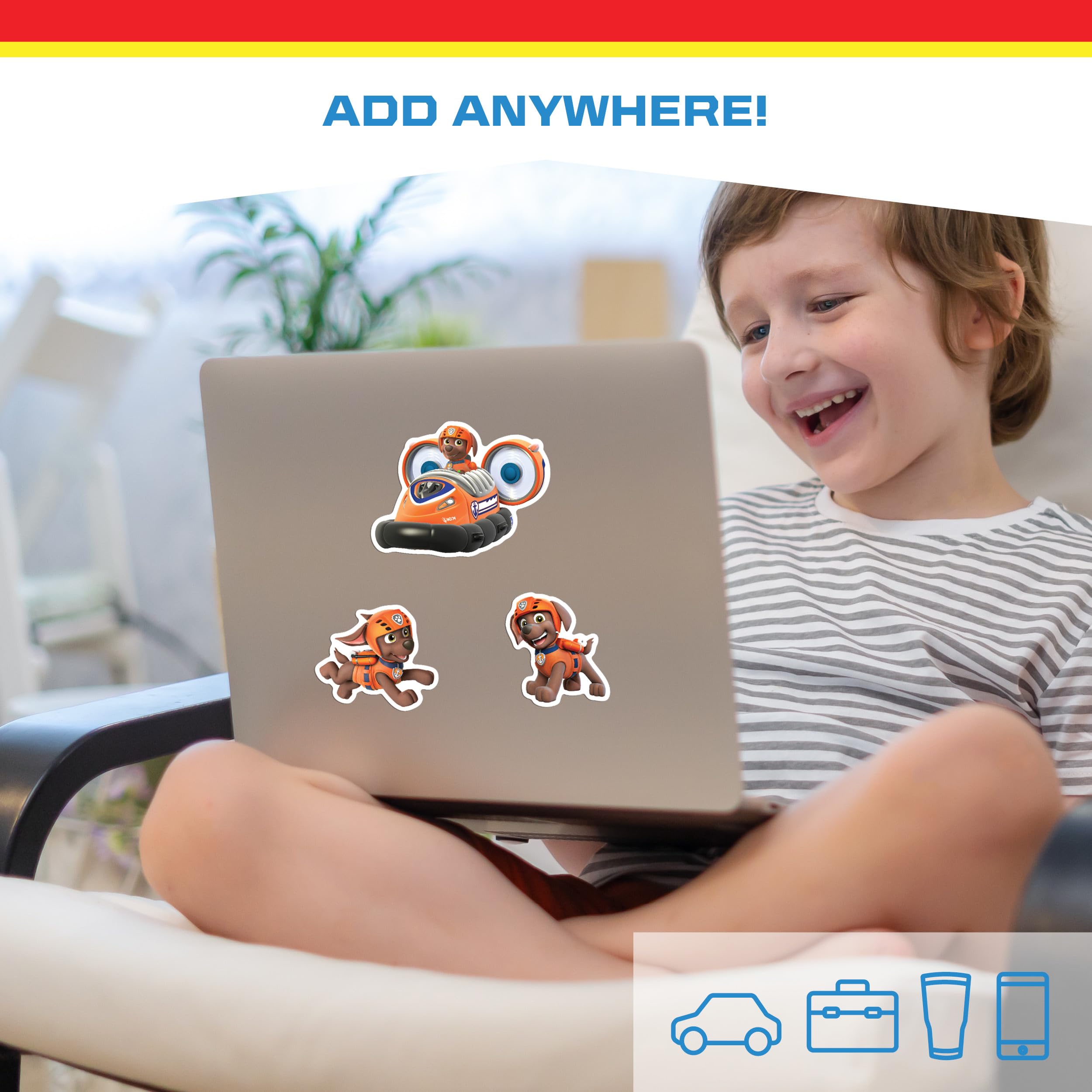 Paw Patrol Decals - Set Of 12 Rocky Zuma Tracker Everest Vinyl Stickers For Kids And Adults - Vinyl Decals For Laptop, Tumbler,