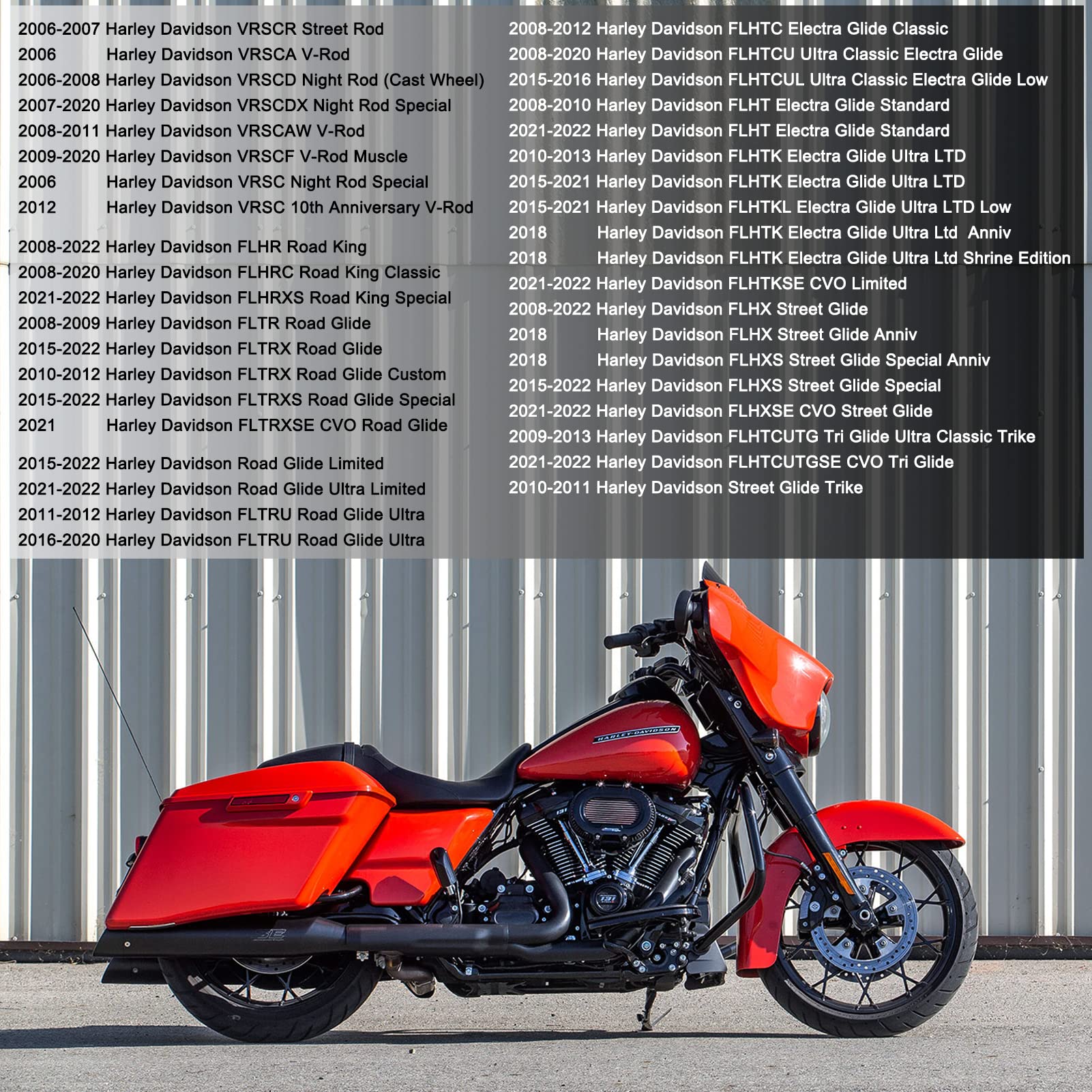 Zinger Brake Pad for Harley Davidson 08-22 FLHR Road King FLHX Street Glide,08-20 FLHTCU Ultra Classic Electra Glide VRSCDX Nigh