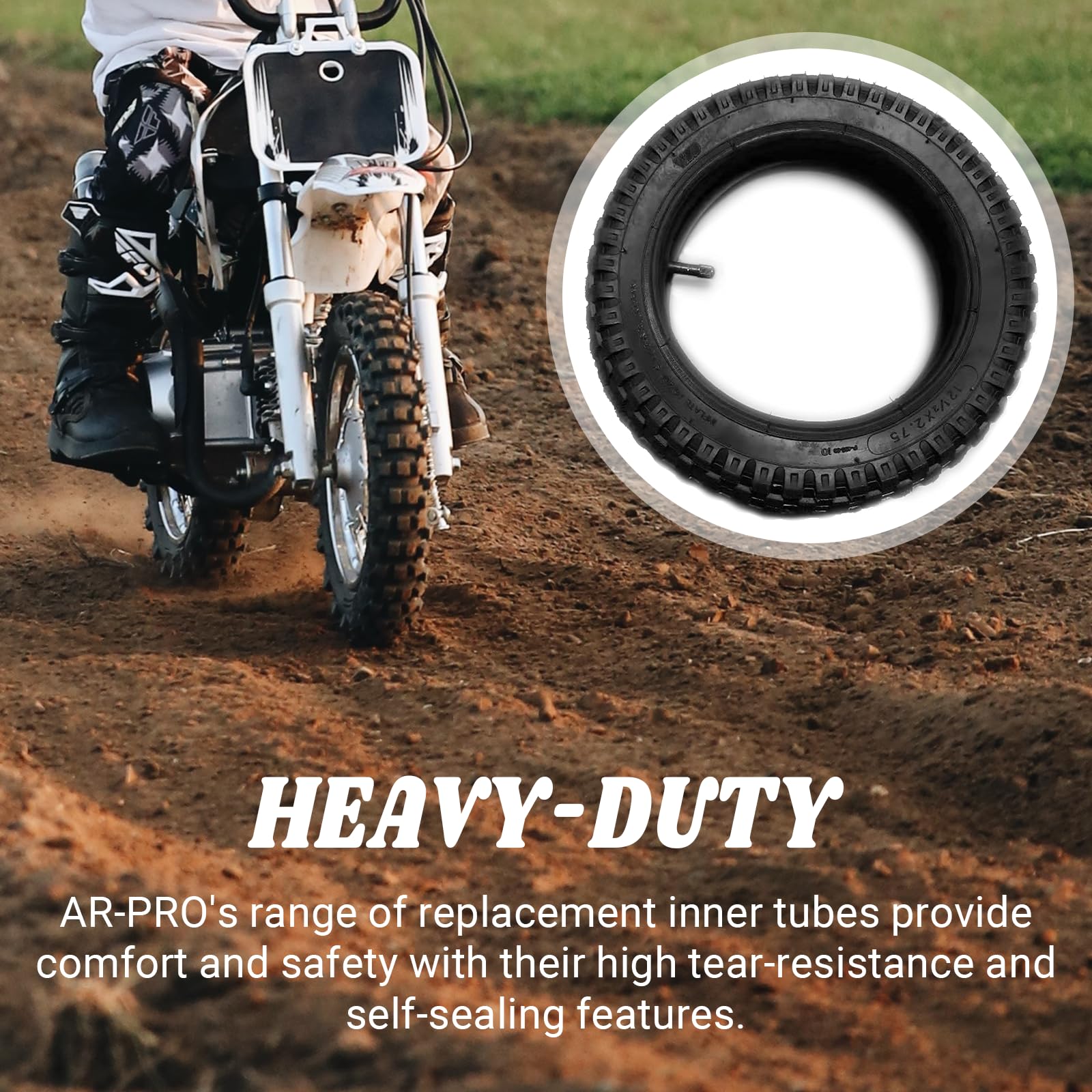 (2 Set) Ar-Pro 12.5 X 2.75 Scooter Replacement Tires And Inner Tubes - Tires And Inner Tubes For Schwinn And Dynacraft Electric Scooters