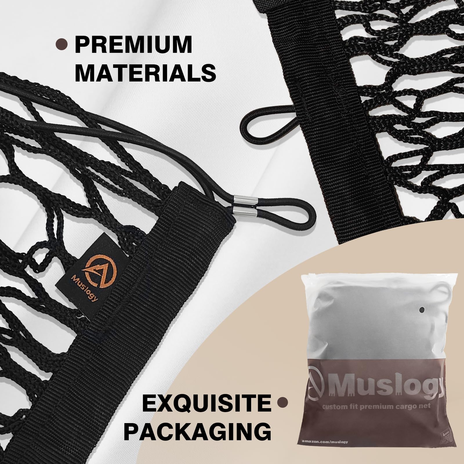 Muslogy Envelope Style Trunk Cargo Net Compatible With 2024 2025 Gmc Acadia & Chevy Traverse & 2025 Buick Enclave Accessories Up