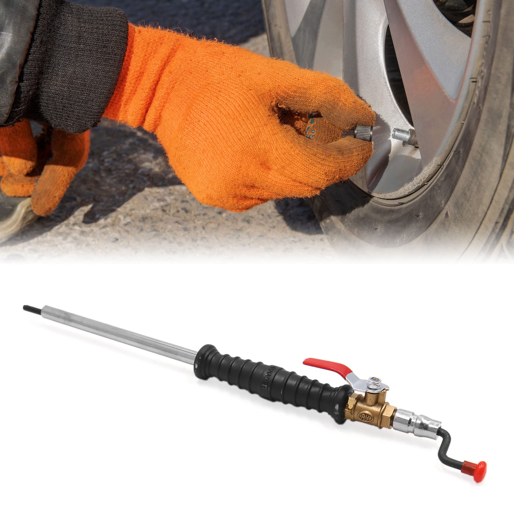 Uxcell Portable Quick Connector Truck Vehicle Car Tire Tyre Air Chuck Inflator