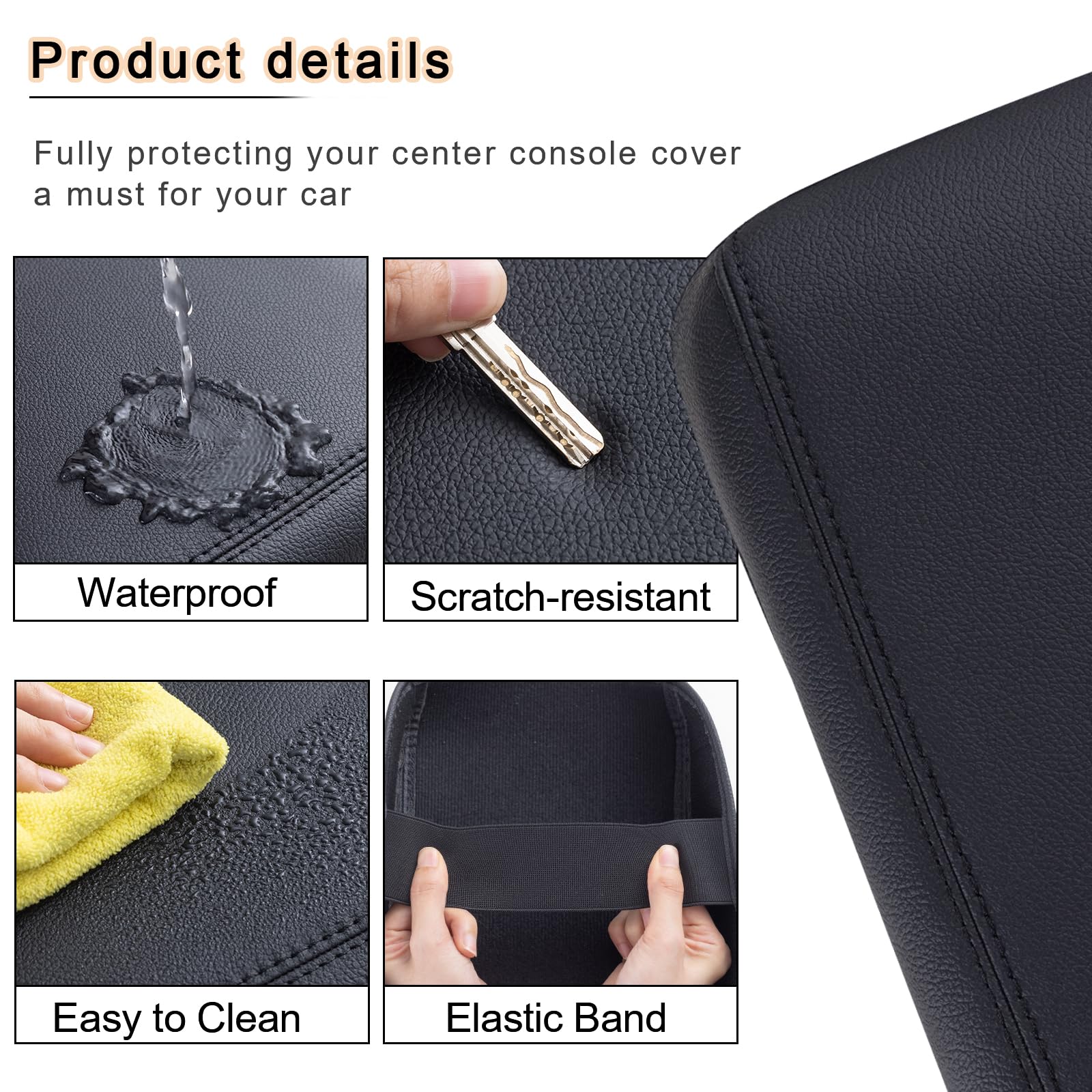 Jdmcar Center Console Cover Compatible With 2024 2025 Toyota Tacoma Accessories,Customized Middle Console Lid Cover Pad Protecto