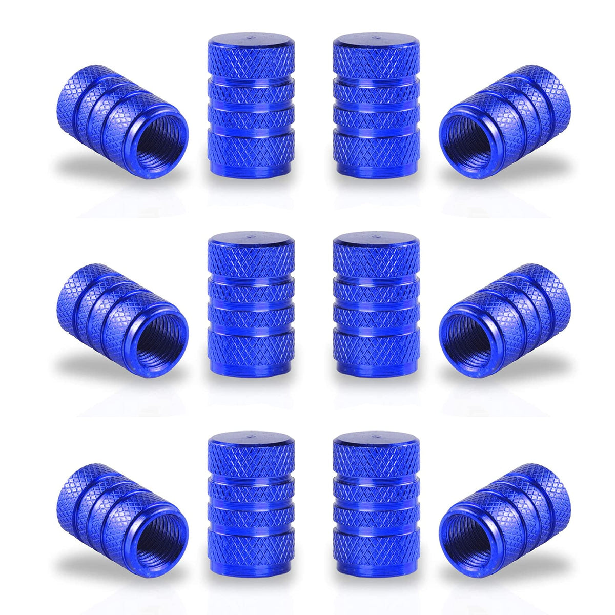 SINGARO 12PCS Tire Valve Stem Caps, Car Exterior Accessories, Aluminum Alloy Valve Cover Universal for Cars, Trucks, Motorcycles