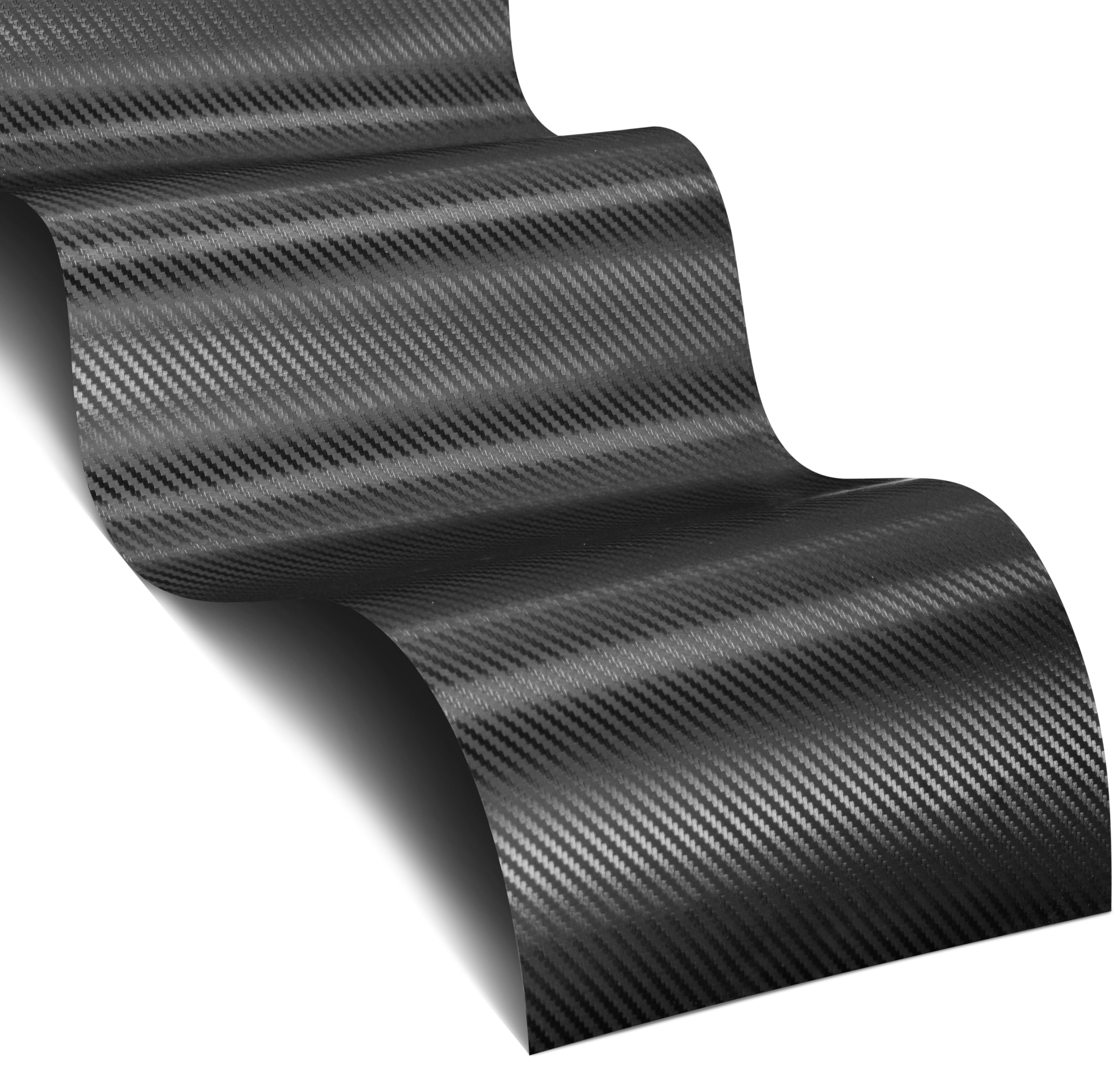 Vvivid Xpo Black Carbon Fiber 5 Feet X 9 Feet Car Wrap Vinyl Roll With Air Release Technology
