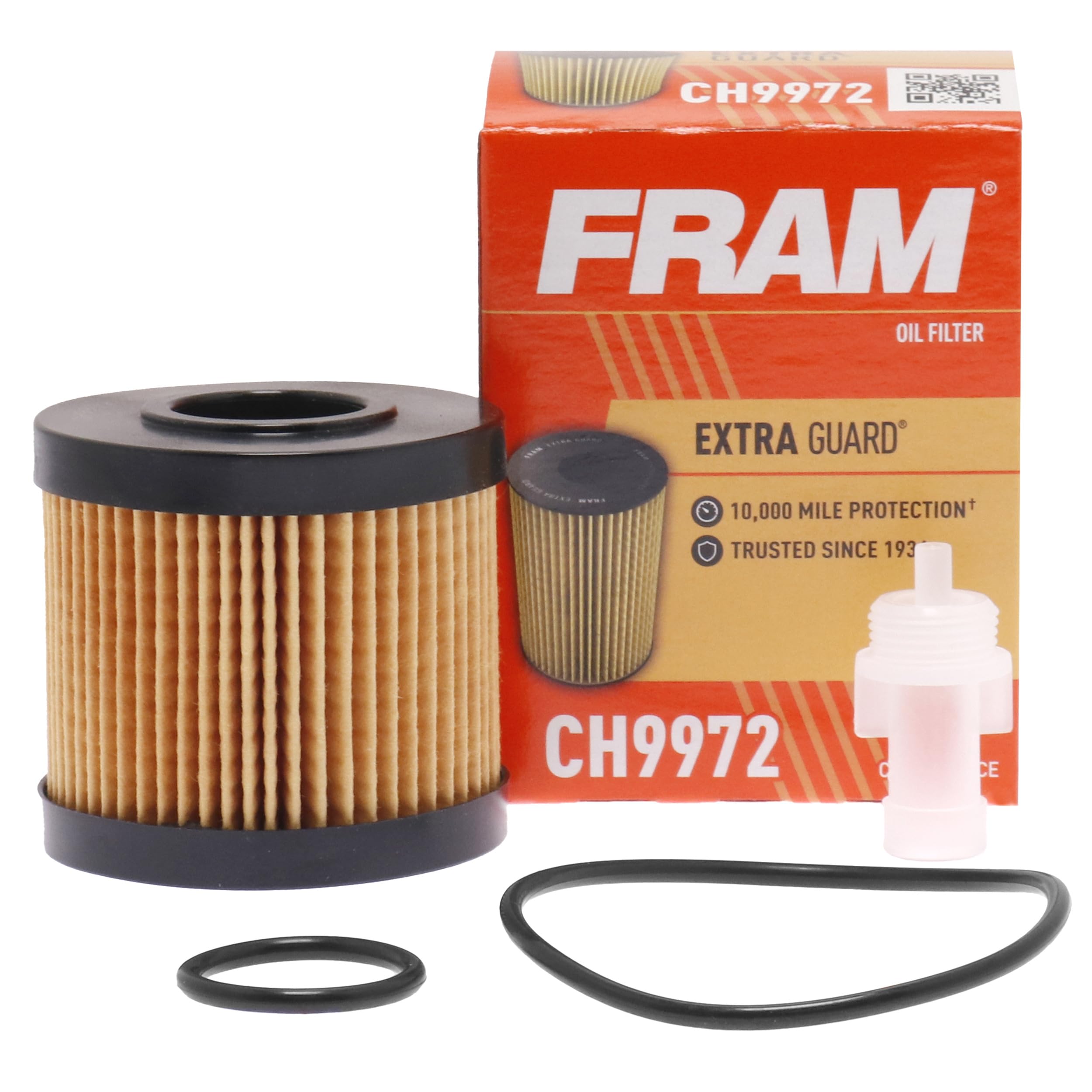 Fram Extra Guard Ch9972, 10K Mile Change Automotive Replacement Interval Cartridge Engine Oil Filter For Select Vehicle Models