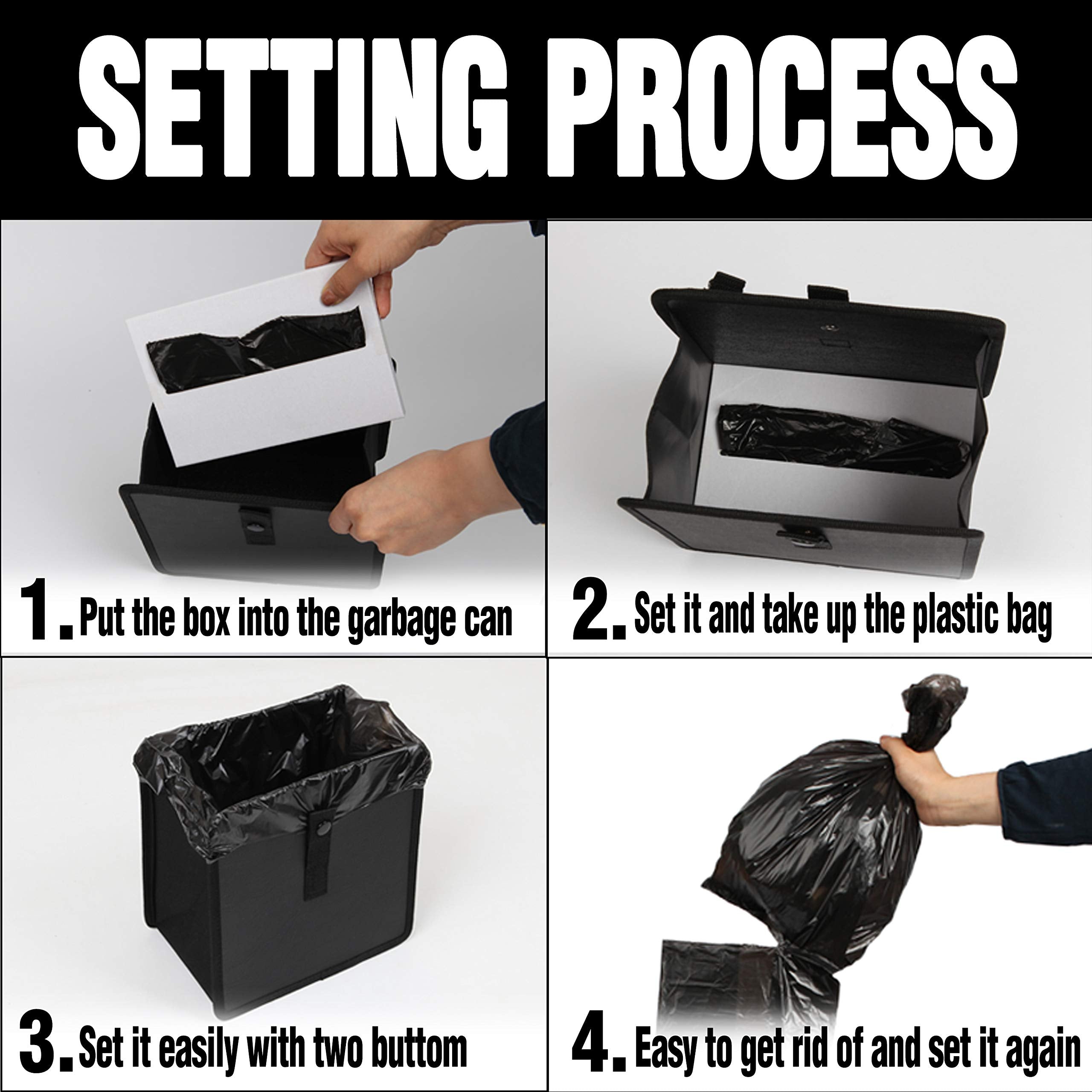 Kmmotors Car Trash Can Jopps Liner 30Ea, Trash Bags (Plastic, Medium)