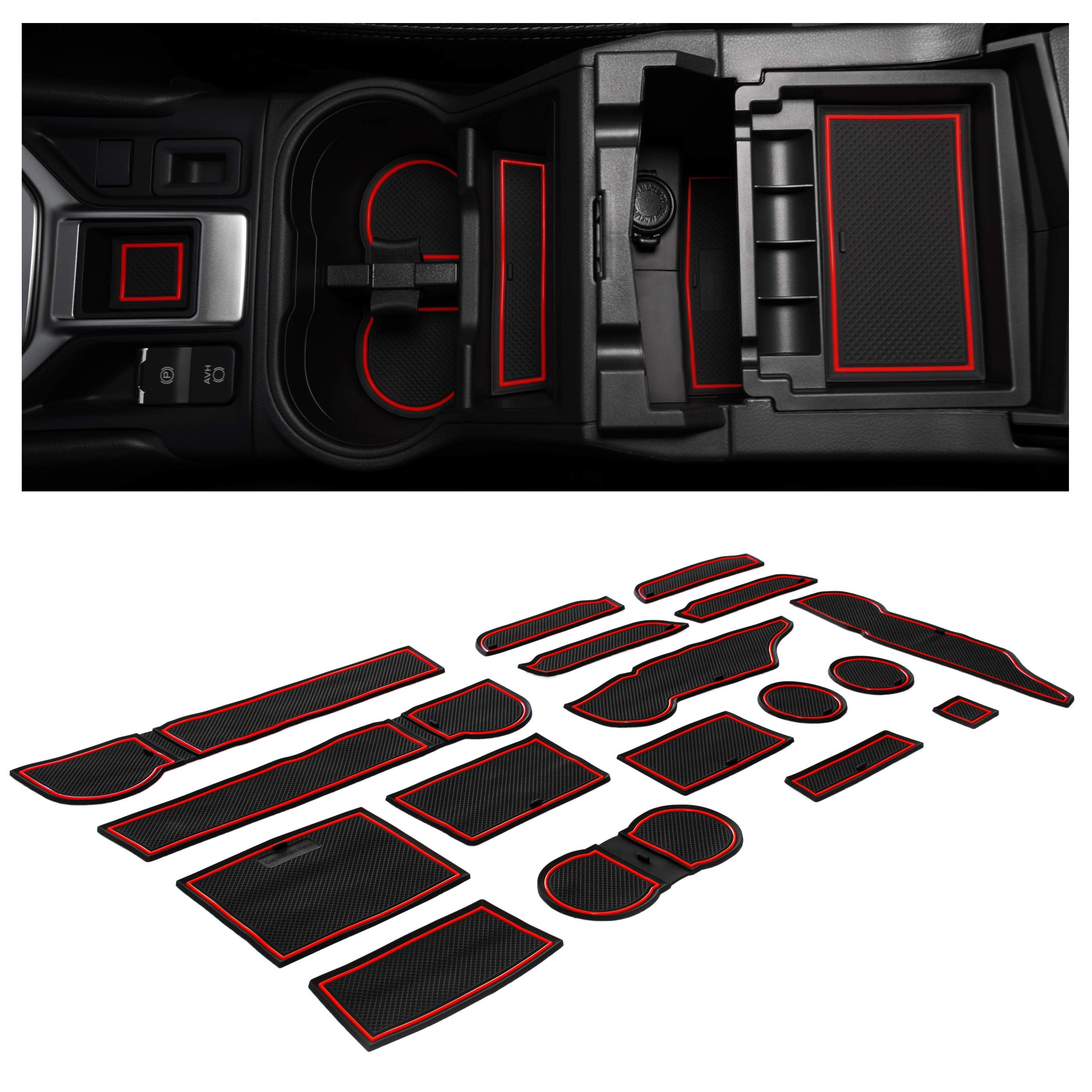 CupHolderHero Fits Subaru Forester 2019-2024 Accessories - Premium Custom Non-Slip Anti-Dust Cup Holder Inserts, Center Console 