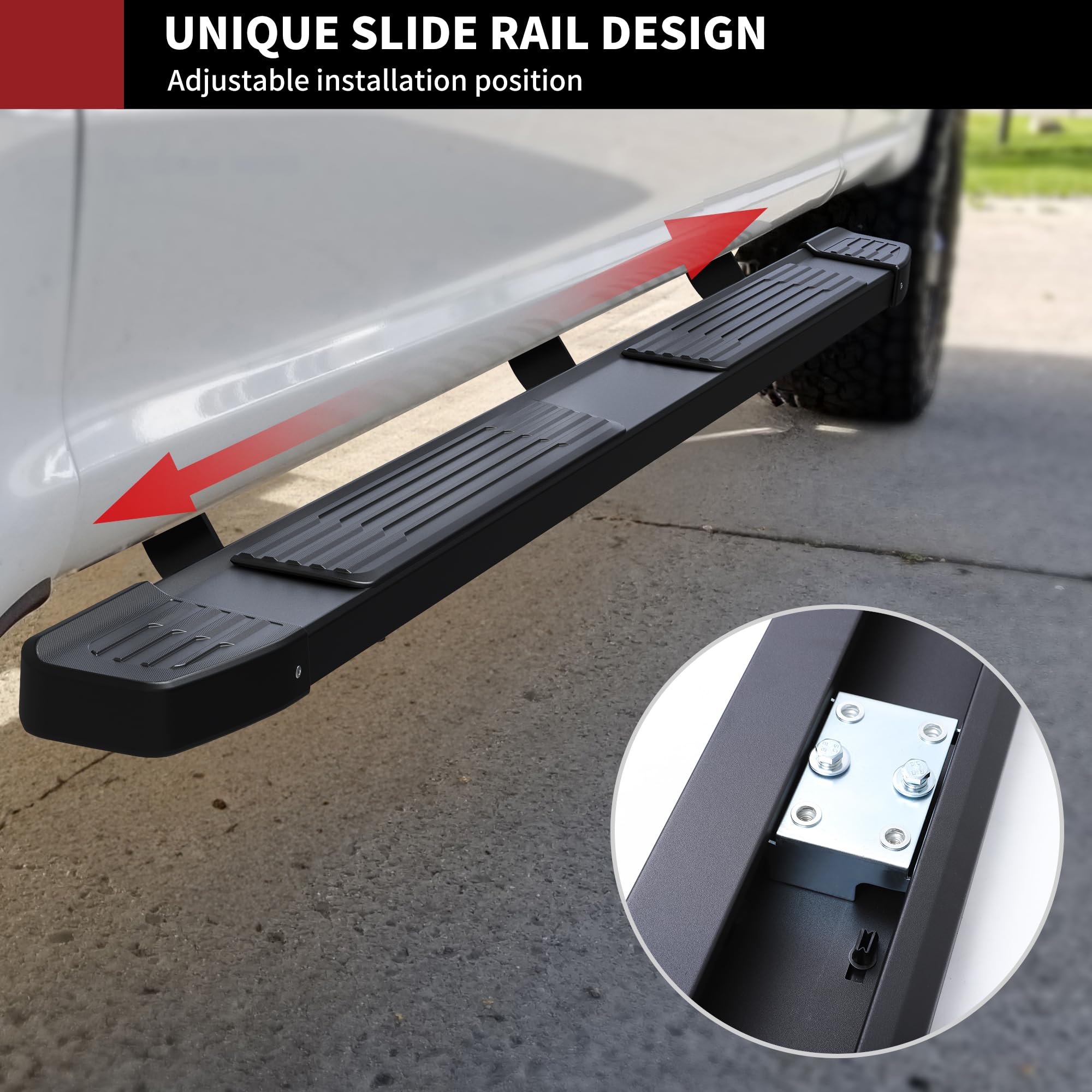 Yitamotor 6 Inches Running Boards Compatible With 2009-2018 Dodge Ram 1500 Crew Cab, 2019-2024 1500 Classic, 2010-2024 Ram 2500/