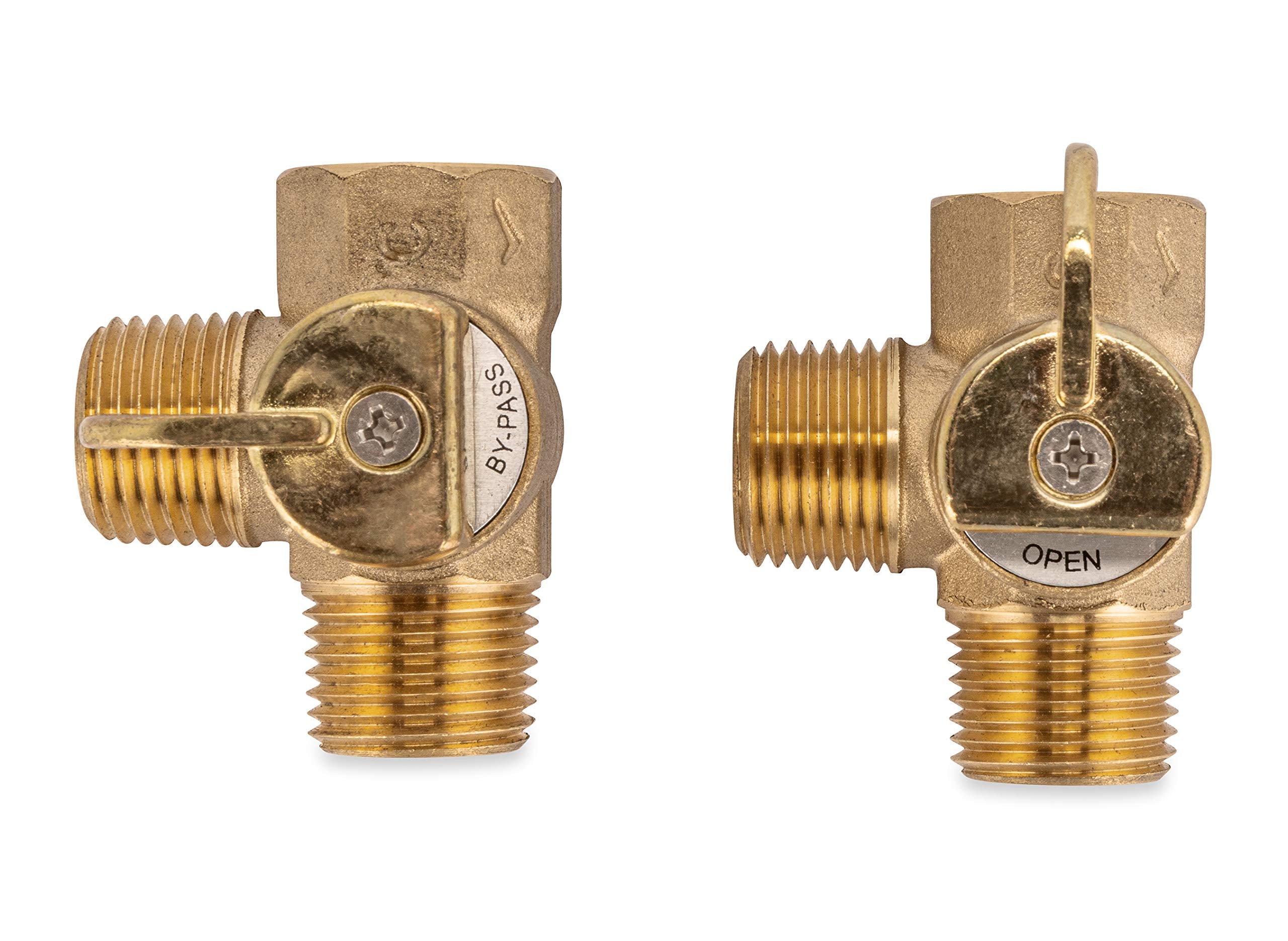 Camco Camper/Rv Water Heater By-Pass Kit | Designed To By-Pass Camper Water Heater When Winterizing | 8-Inch Nylon Reinforced Hose With 2 Brass Valves (35953)