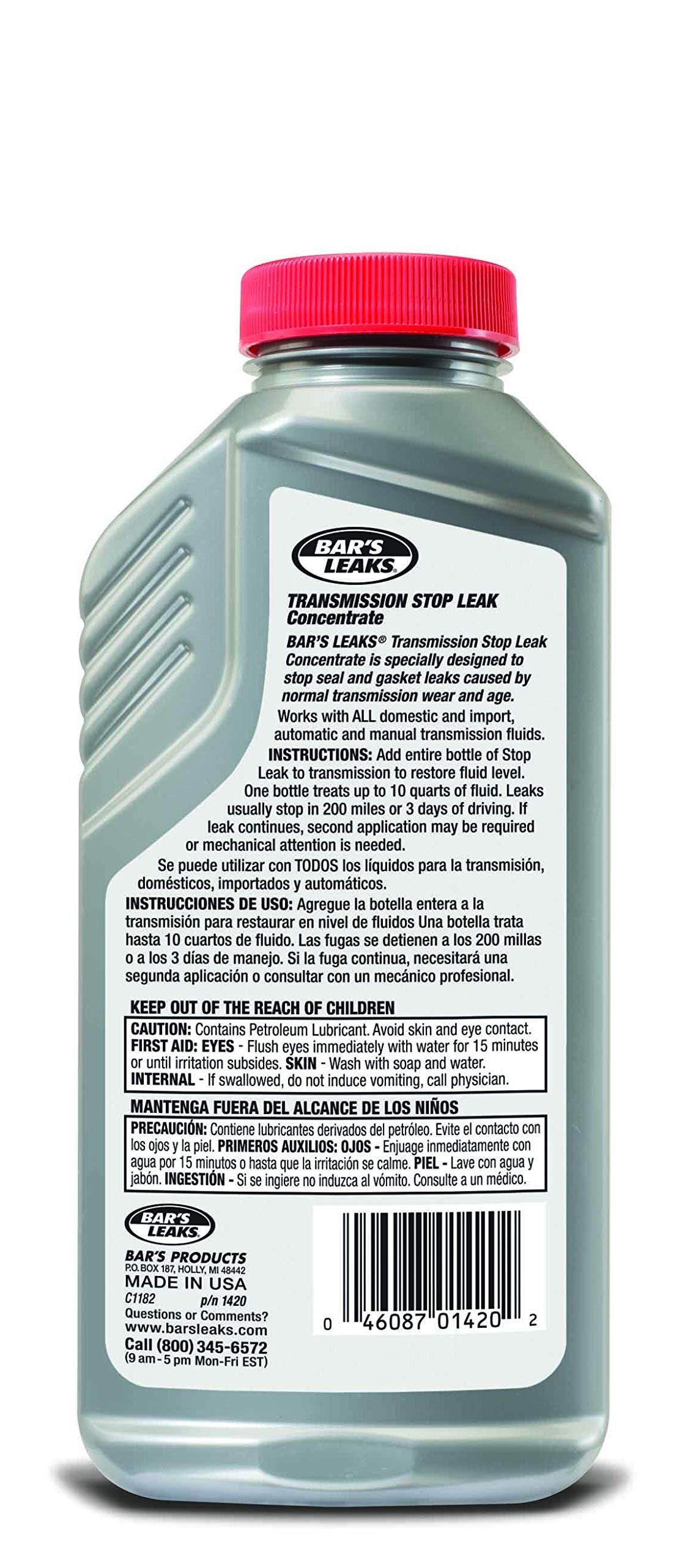Bar'S Leaks 1420 Transmission Stop Leak - 11 Oz. , Grey
