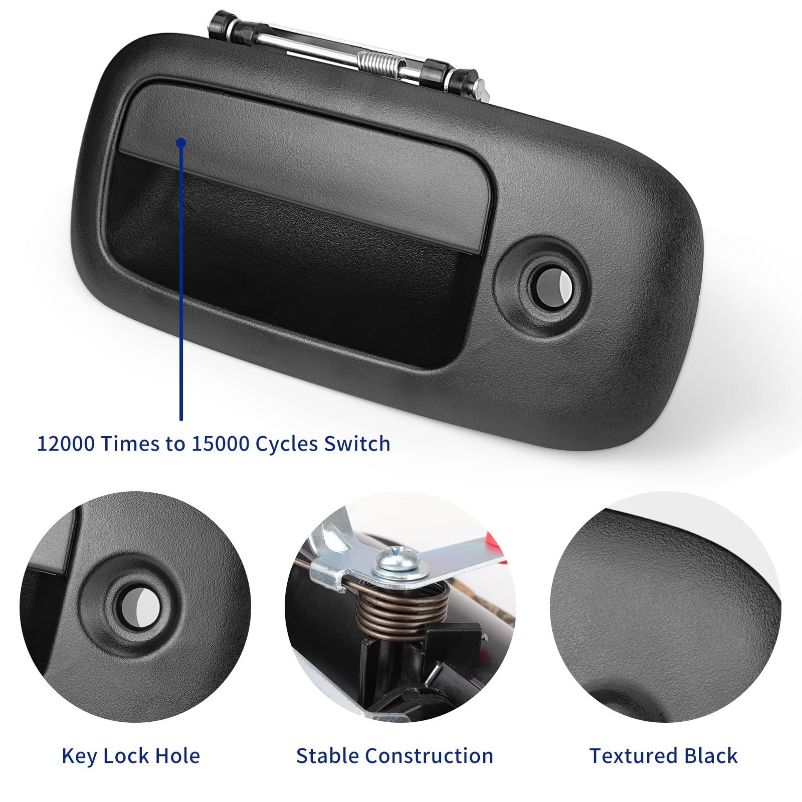 Lcyolada Exterior Door Handle Front Left Driver Side for 1996-2009 Express/Savana 1500/2500/3500/4500 Van, Replces 79320,w/Key H