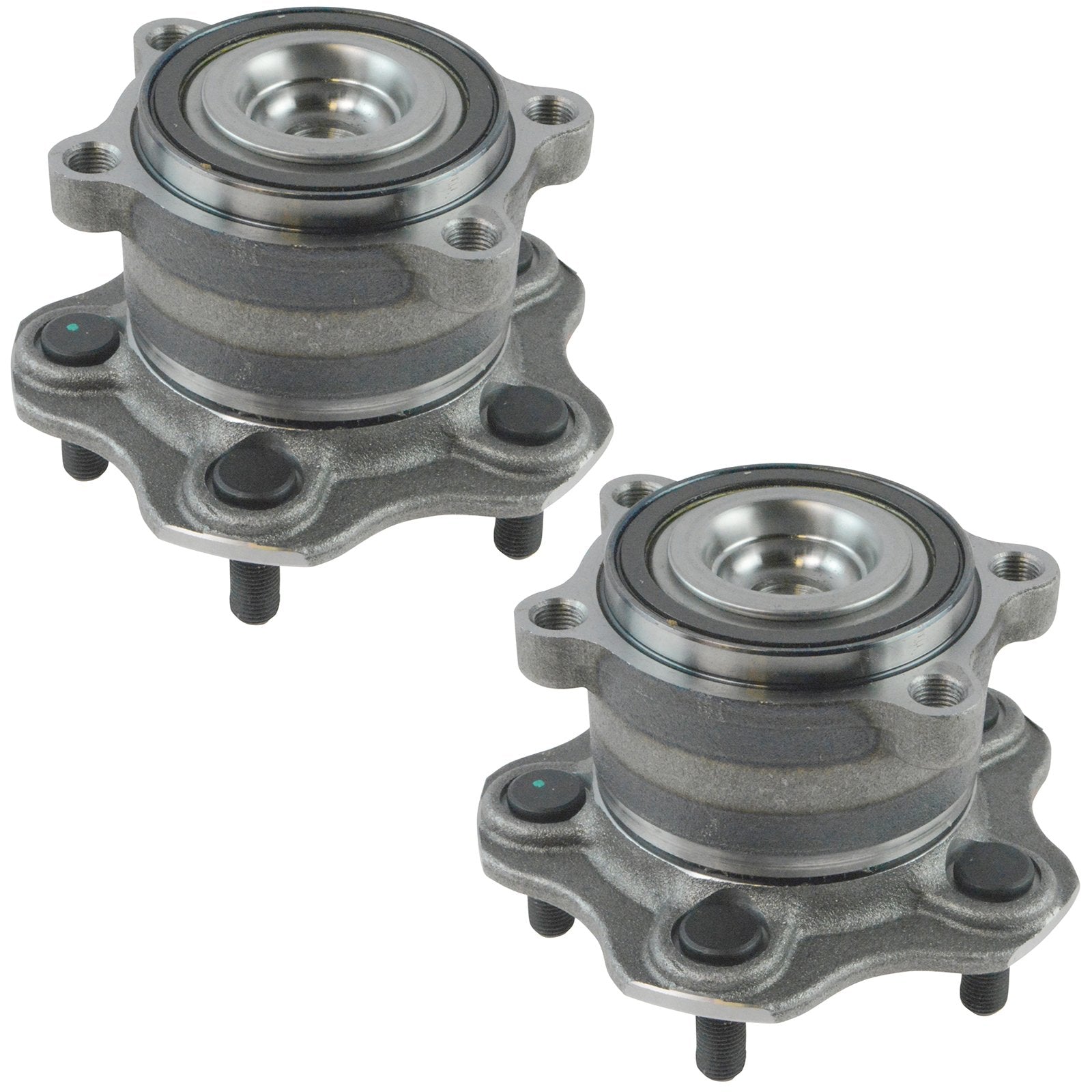 Trq Rear Wheel Hub Bearings Assembly Set Compatible With 2009-2014 Nissan Murano 2011-2017 Quest