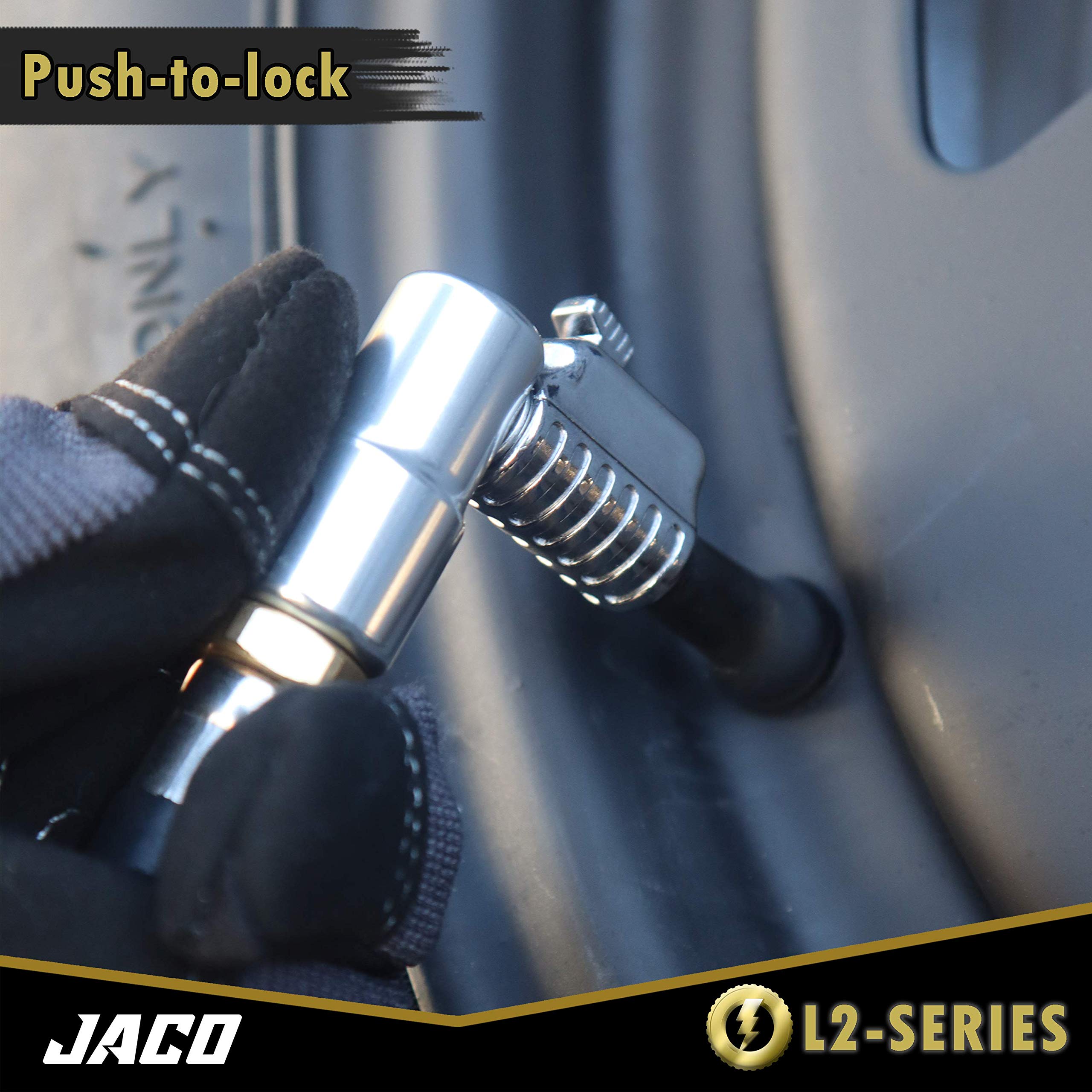 Jaco Lightning L2-Series Tire Air Chuck - 1/4'' F-Npt (Open Flow) (2-Pack)