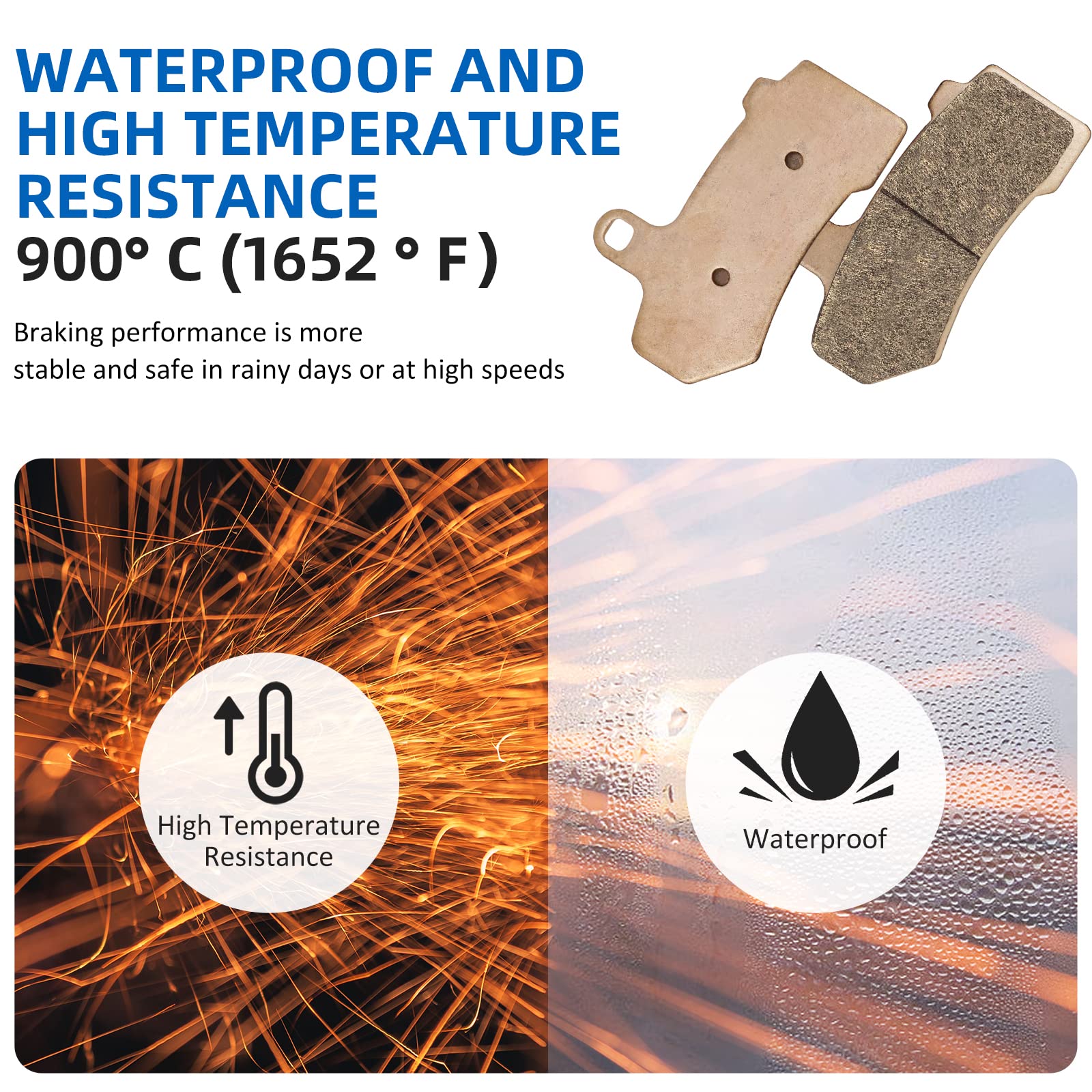 Front Rear Brake Pads Sintered For Harley Davidson Road Glide Road King Street Glide Electra Glide Ultra Limited Night Rod Street Rod V-Rod Tri Glide