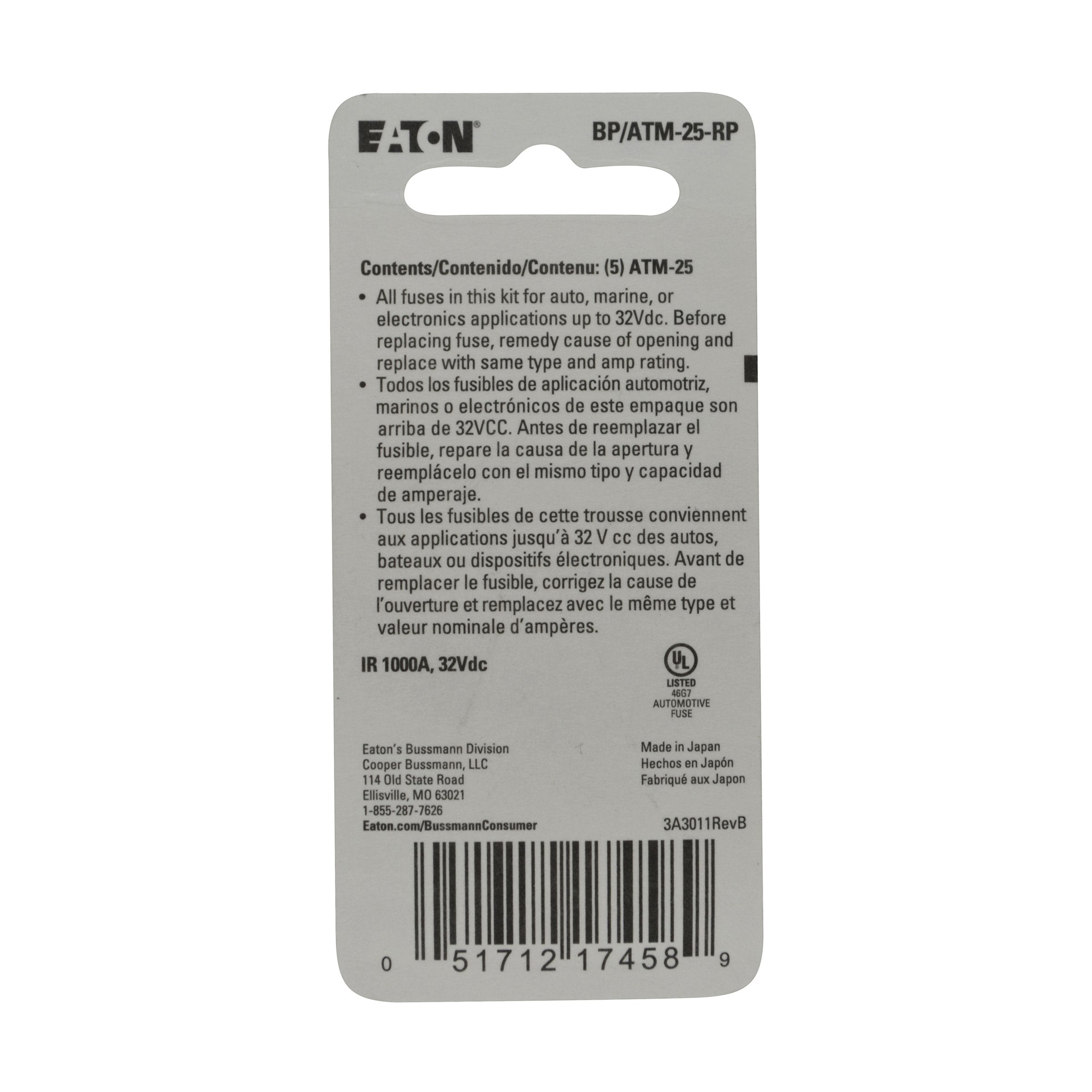 FUSE ATM-MINI WH 25A CD5