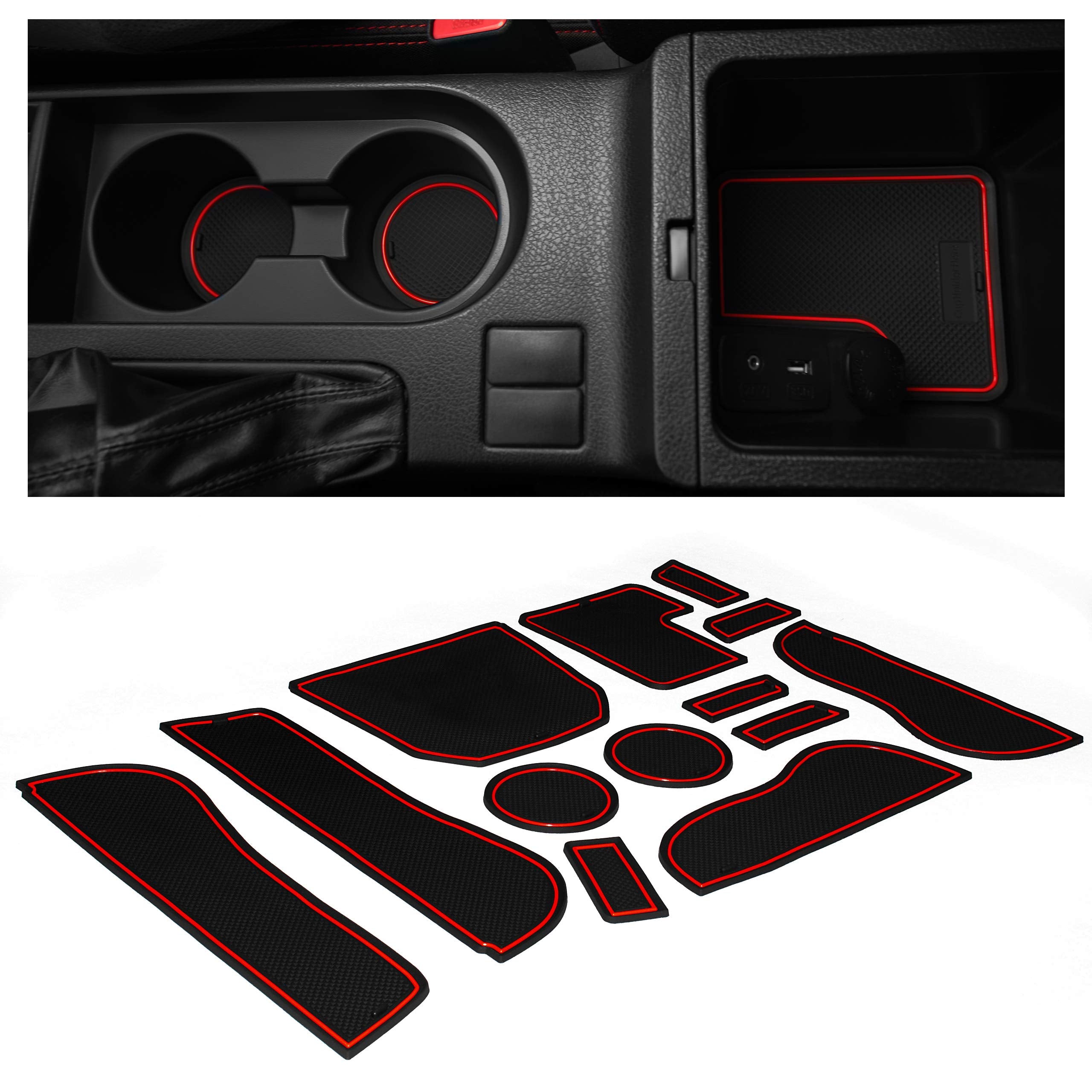 CupHolderHero Fits Subaru Impreza WRX 2009-2014 Accessories, Premium Custom Non-Slip Anti-Dust Cup Holder Inserts, Center Consol