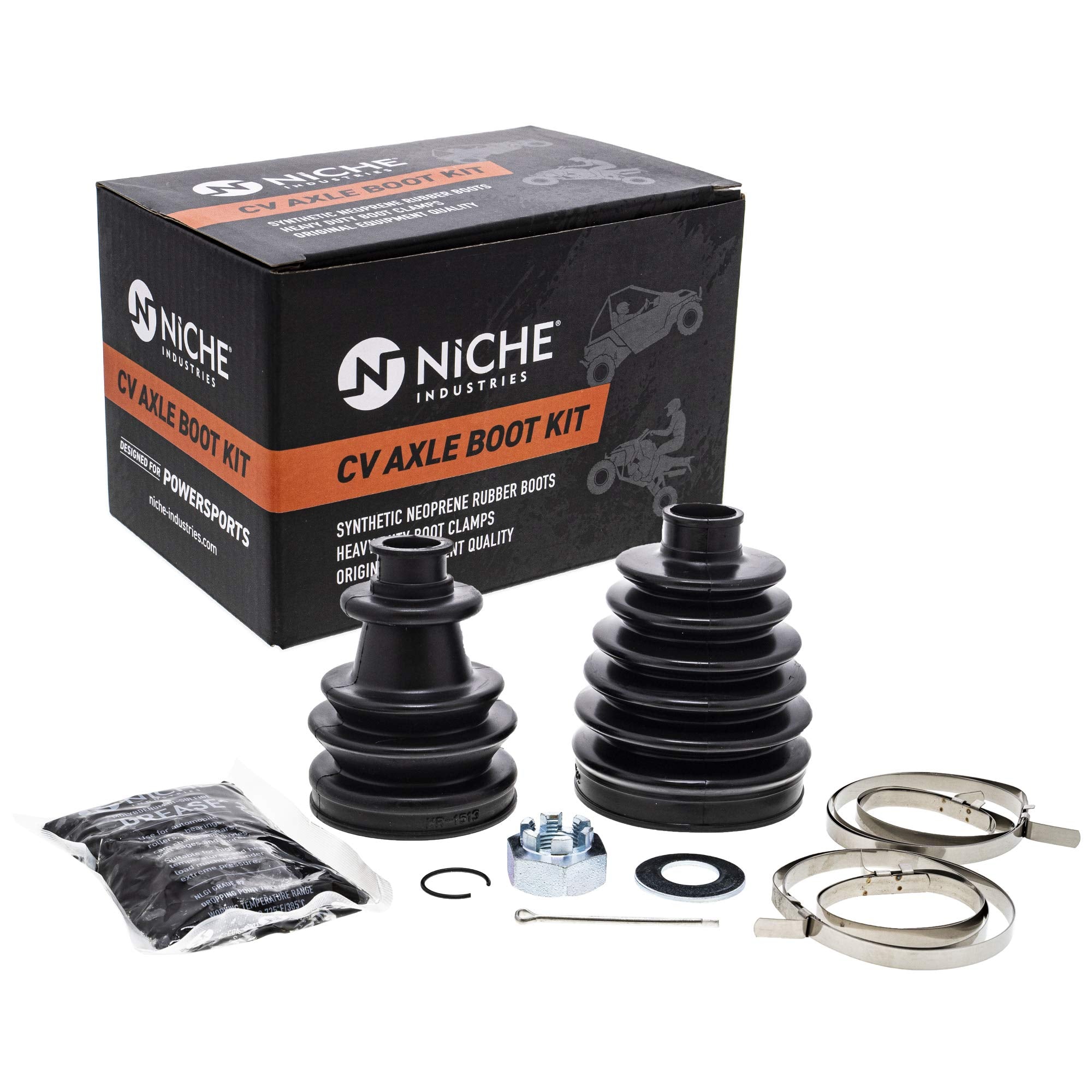 Niche Front Cv Axle Boot Kit For Polaris 3235776 Rzr Xp 1000, 4 Ranger Crew Utv