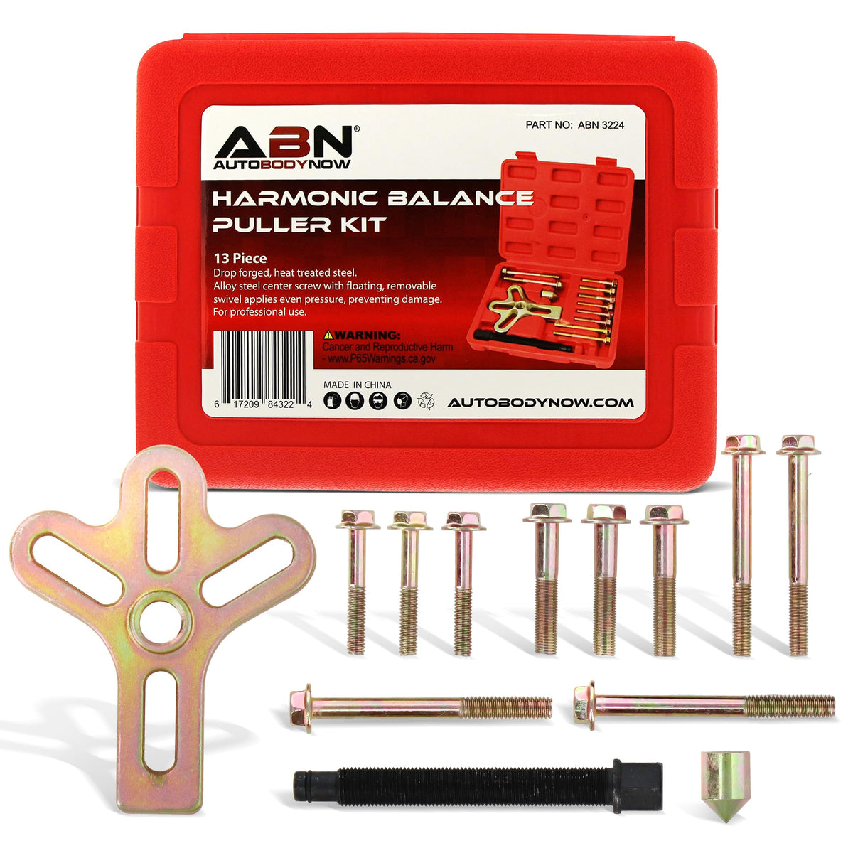 Abn 13 Piece Harmonic Balancer Steering Wheel Puller Kit