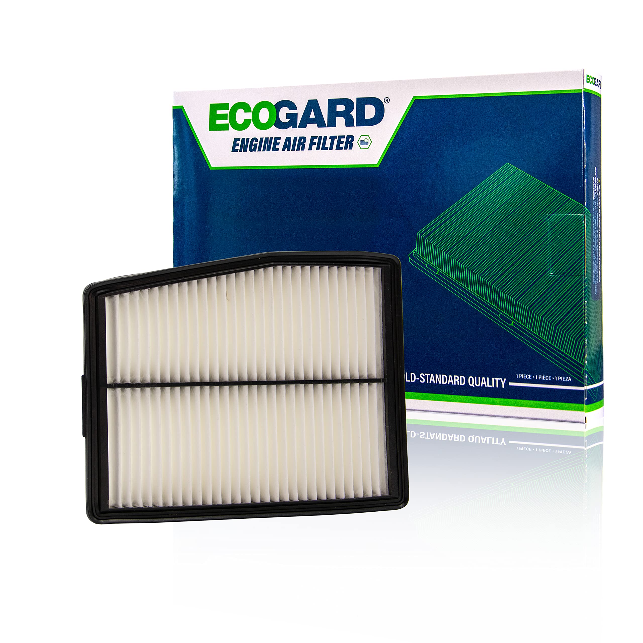 Ecogard Xa11911 Premium Engine Air Filter Fits Hyundai Santa Fe 1.6L Hybrid 2021-2022, Sonata 2.0L Hybrid 2020-2022