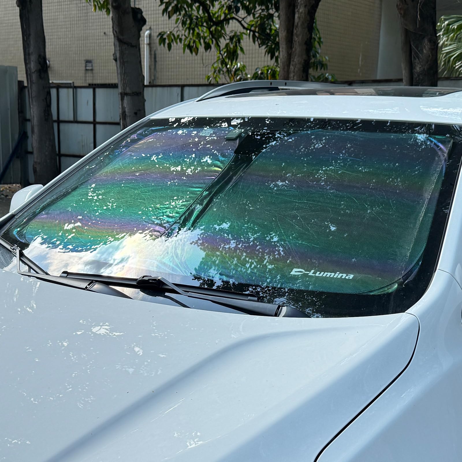 D-Lumina Rav-4 Windshield Sun Shades - Compatible With Toyota Rav4 2019 2020 2021 2022 2023 2024 2025 - Foldable Front Window Su