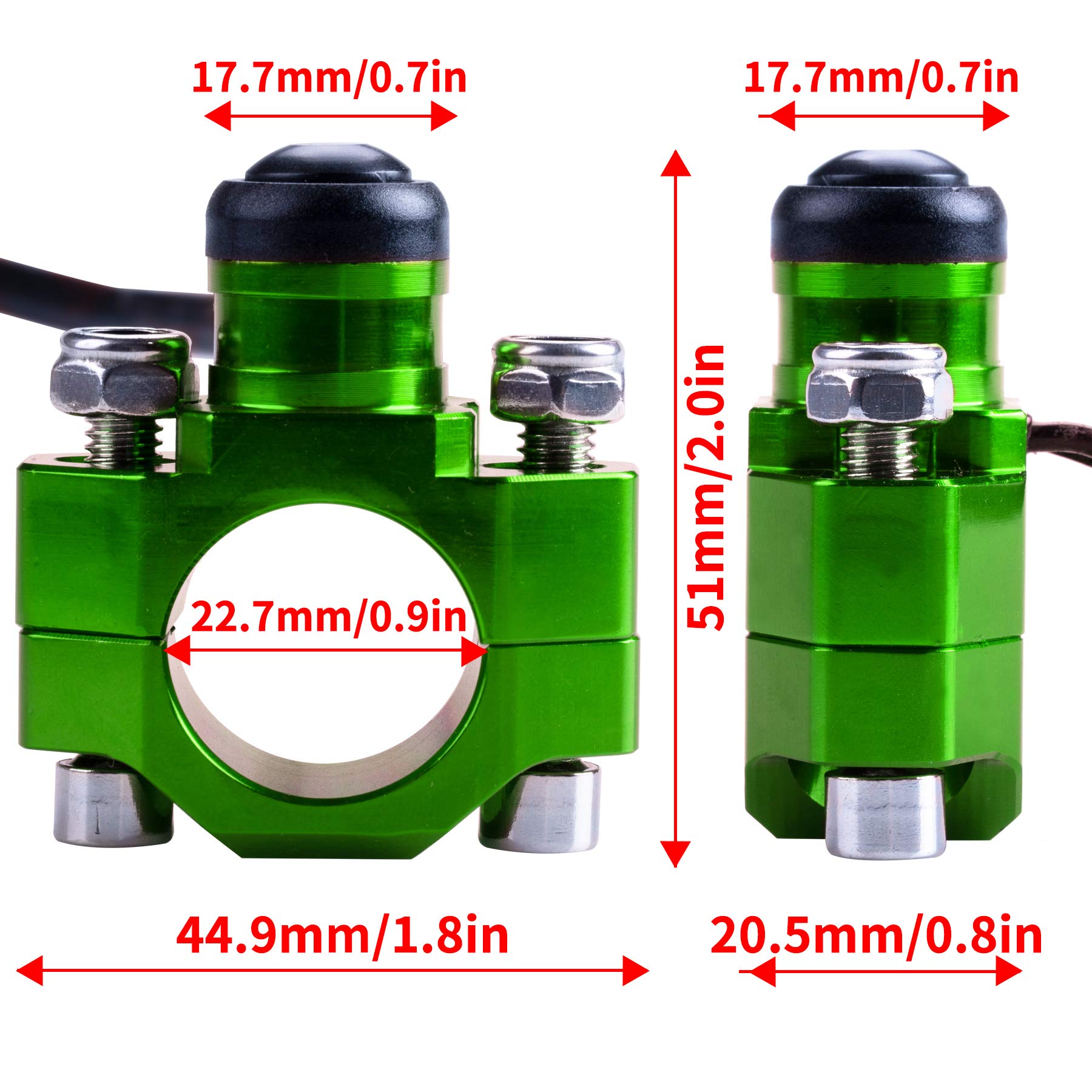 Oraevy Cnc Universal Motorcycle Engine Stop Start Kill Switch Button With Mounting Backplate Compatible With Kawasaki Kx250 Kx45