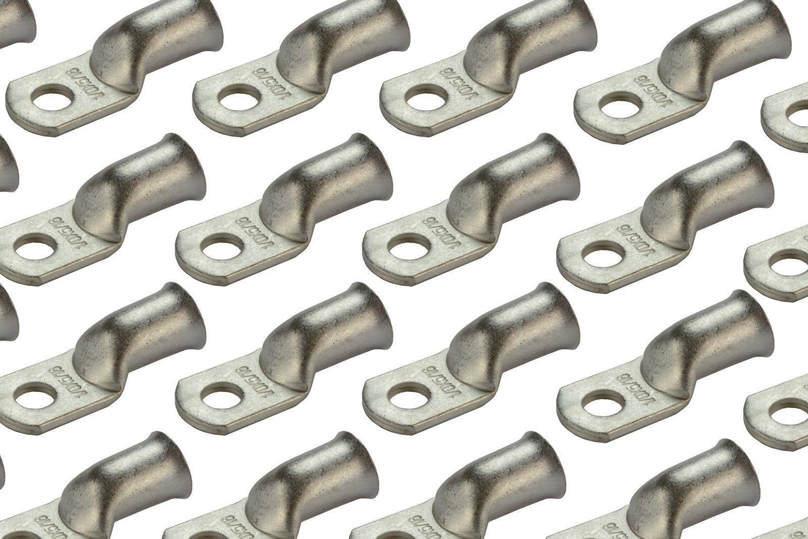 Temco 25 Pack Tinned Copper Welding Battery Cable Ends, Lugs Terminal 1/0 Awg 5/16'' Hole - Marine Grade (6 Awg To 1/0 Awg Optio