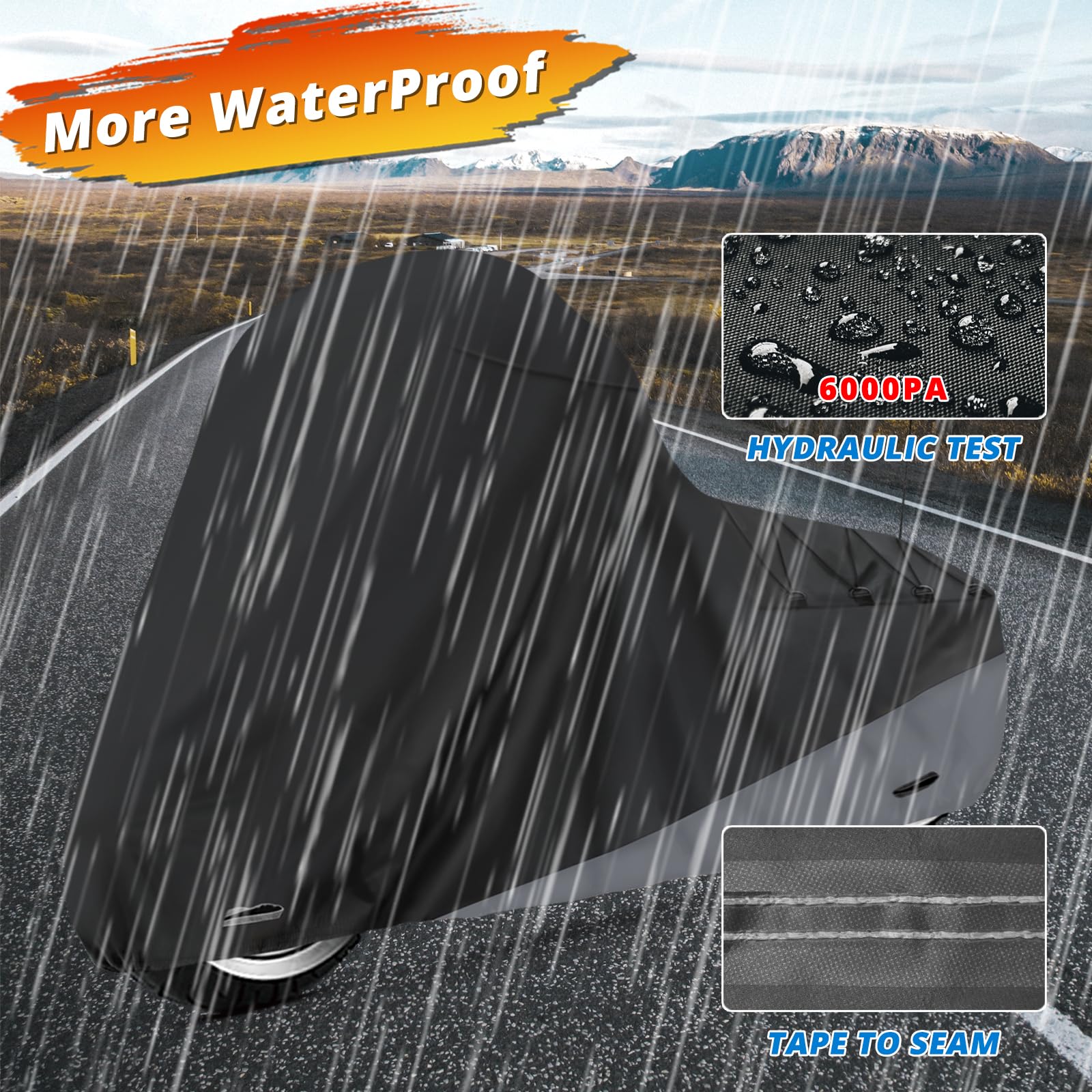 XYZCTEM Motorcycle Cover for Touring Models Harley Davidson Road King Road Glide Street Glide Electra Glide Low Rider-ST Indoor