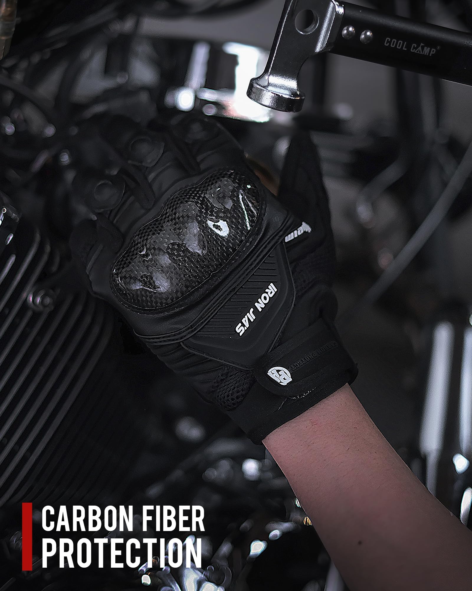 Borleni Motorcycle Gloves Touch Screen For Men Women Padding Hard Knuckle Cycling Motorbike Atv Hiking Riding Climbing Glove