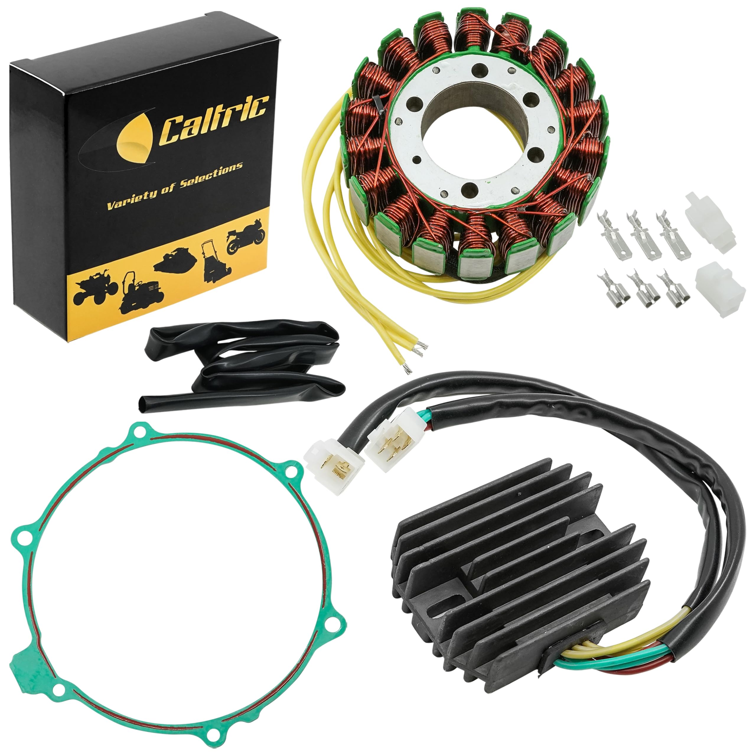 Caltric Stator Regulator Rectifier and Gasket Compatible With Honda VF750C VF750CD Magna 750 1994-2003