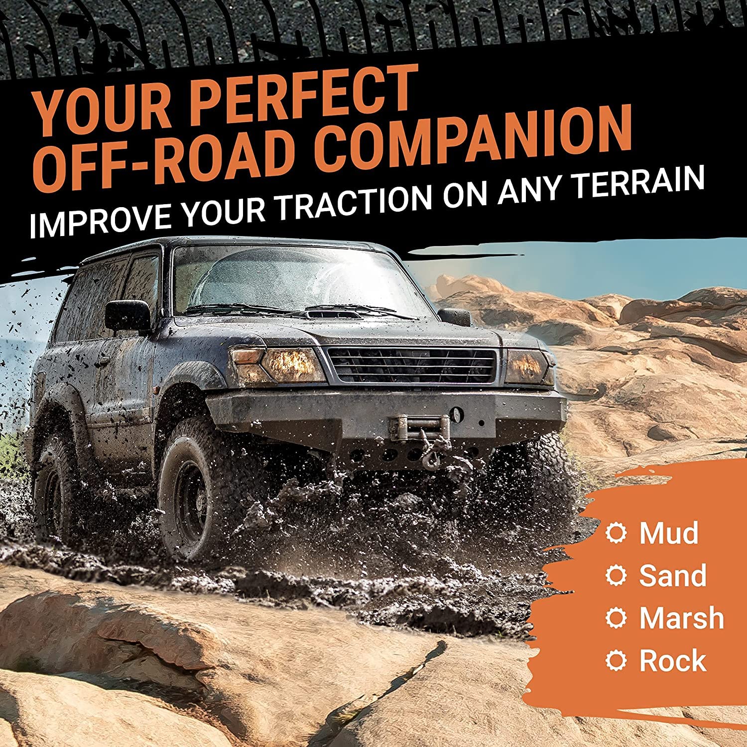 Grit Performance Tire Pressure Gauge (0-60 Psi) Heavy Duty, With Custom Foam Case, Chrome Caps & Valve Core Repair Tool, Rapid Air Pressure Gauge, Tire Deflators Offroad Accessories, 4X4 Tires