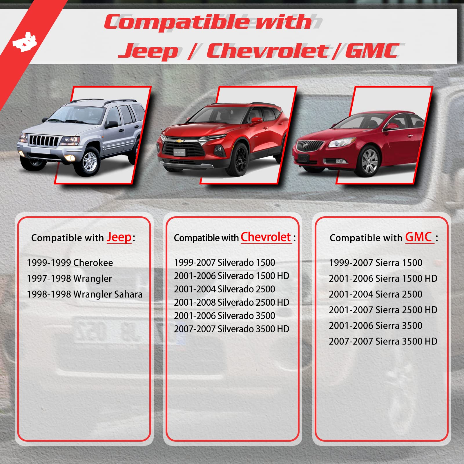 OTUAYAUTO 8PCS Tailgate Handle Clip, Lock Rod Clip Replacement for Chevy Silverado 99-09, GMC Sierra 99-09, Left and Right Side