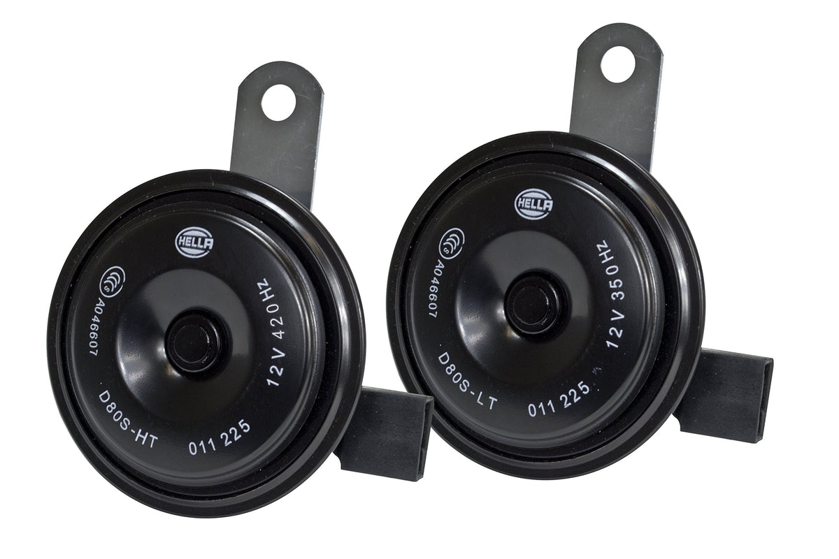 Hella 011225891 Black 77Mm 12V Bx Disc Horn Kit (Honda)