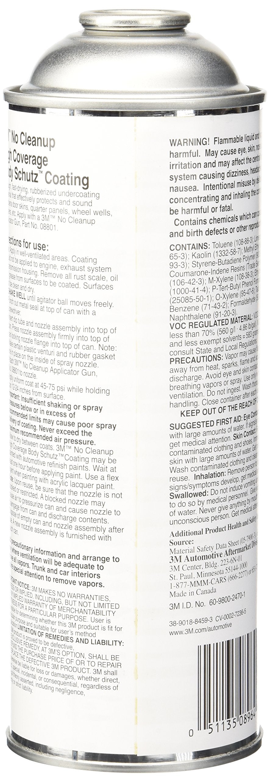 3M No Cleanup High Coverage Body Schutz Coating 08964