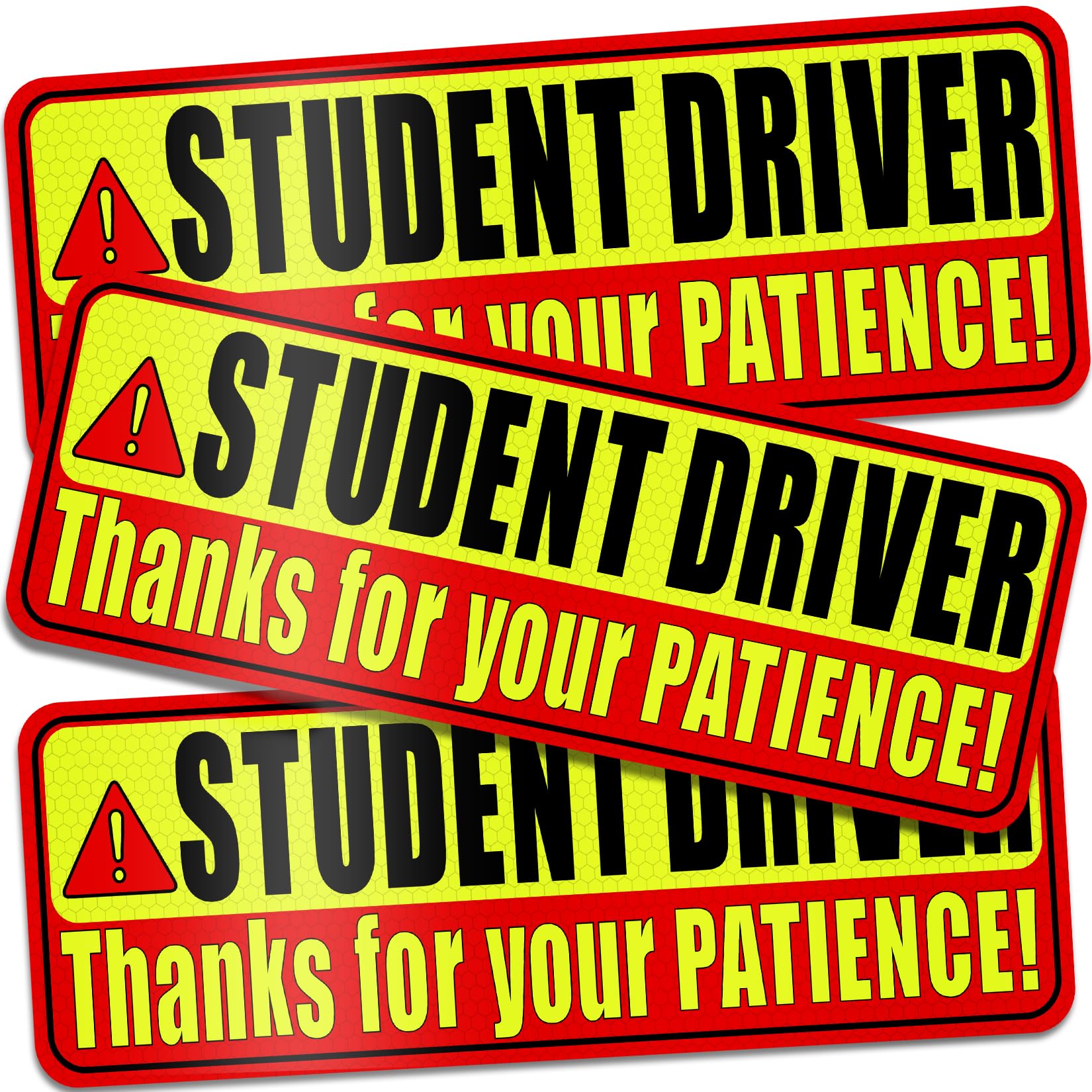 Psler Student Driver Magnet For Car,Be Patient Student Driver Magnet Boys And Girls New Student Driver Sticker Safety Warning Re