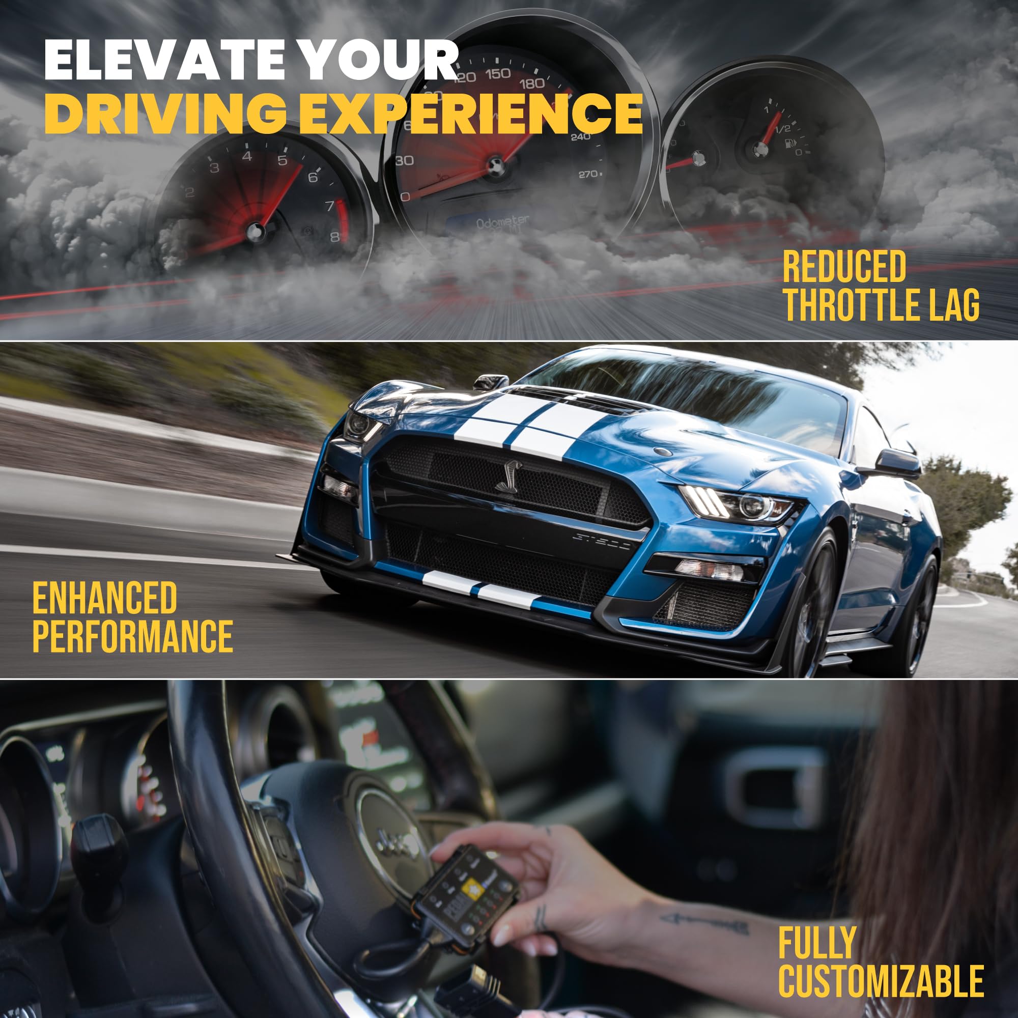 Pedal Commander For Ford F450 2011-2025 Throttle Response Controller - Fits 3Rd/4Th Gen, Xl, Xlt, King Ranch, Lariat, Limited, P