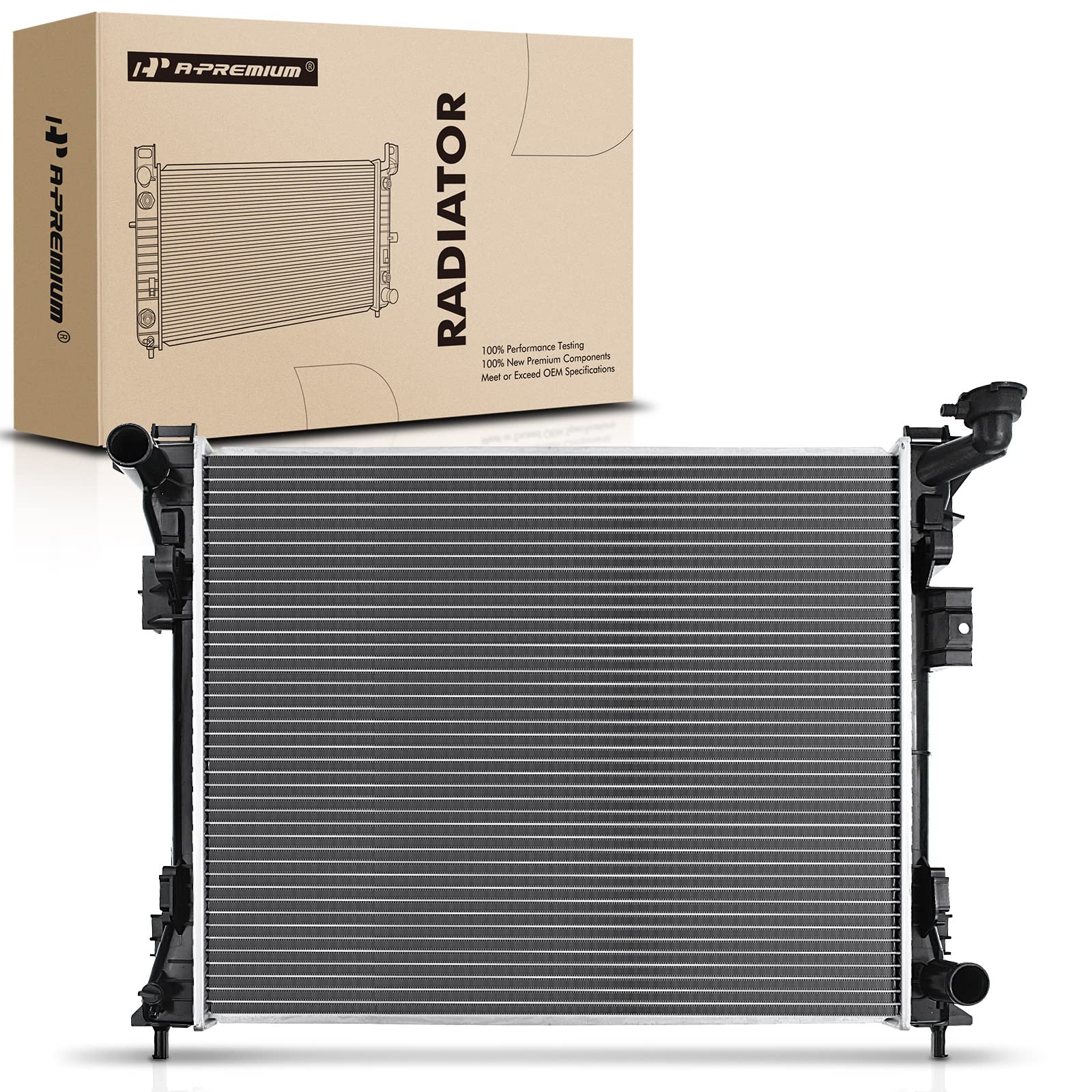 A-Premium Engine Coolant Radiator Assembly Compatible with Dodge Grand Caravan 2008-2020 & Chrysler Town & Country 2008-2016 & R
