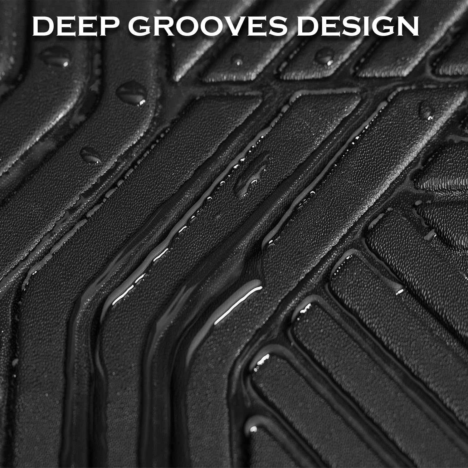 Karpal Floor Mats Front Liner Fit For 2015-2021 Ford Transit 150/250/350/350Hd W/Carpet Flooring (No Fit Transit Connect) Custom